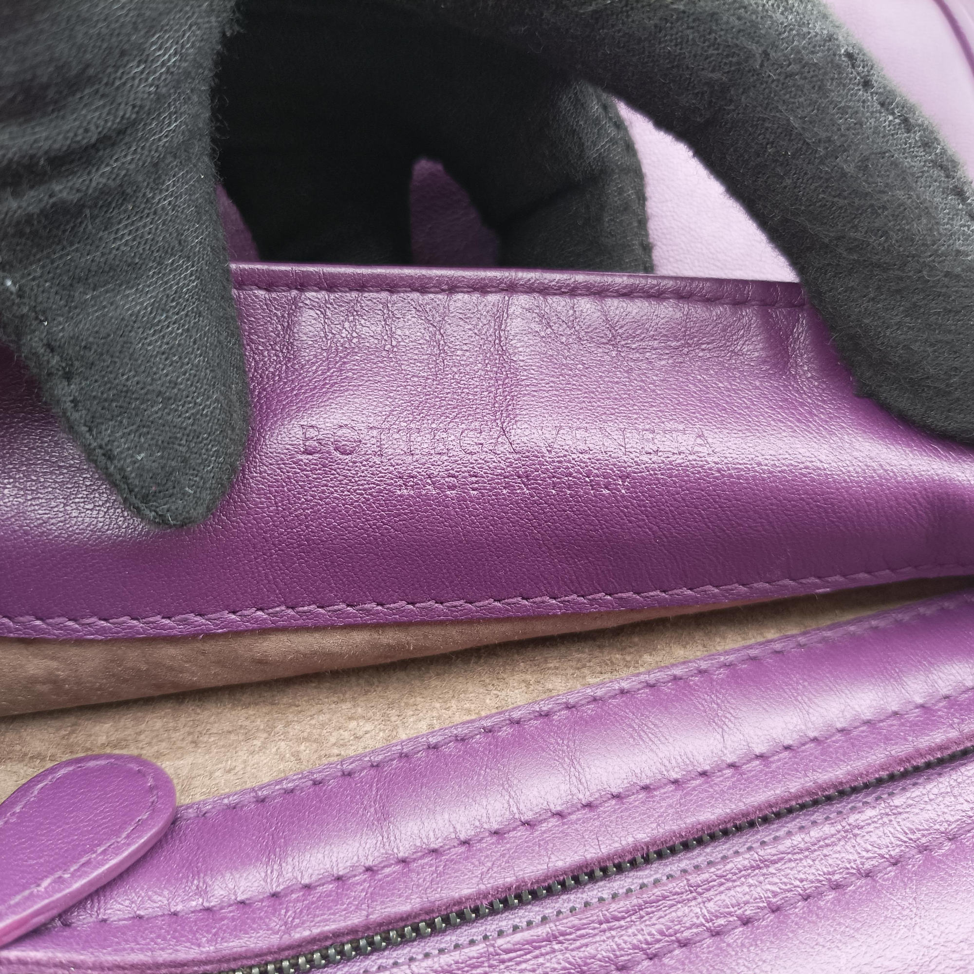 Secondhand Bottega Veneta Intrecciato Purple lambskin  shoulderbag | stylenewstar