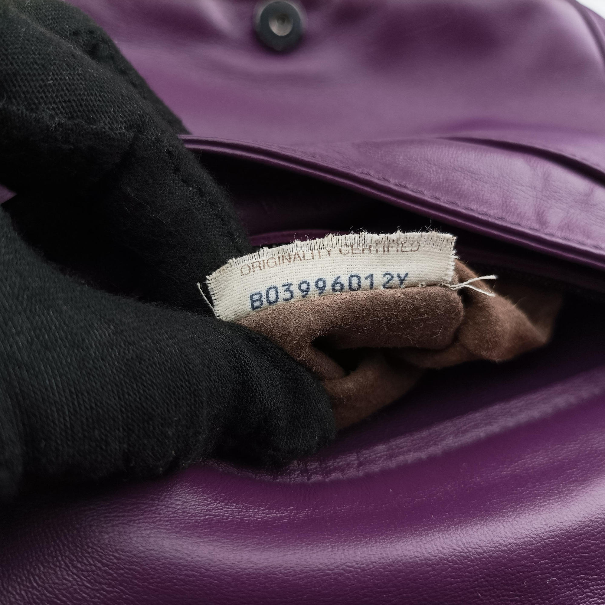 Secondhand Bottega Veneta Intrecciato Purple lambskin  shoulderbag | stylenewstar