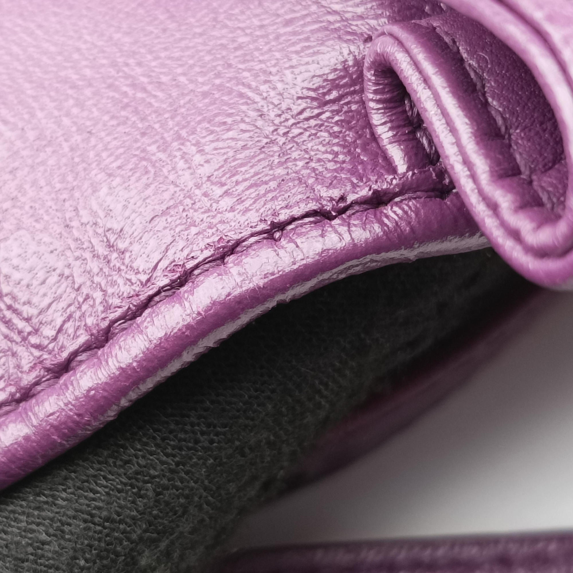 Secondhand Bottega Veneta Intrecciato Purple lambskin  shoulderbag | stylenewstar