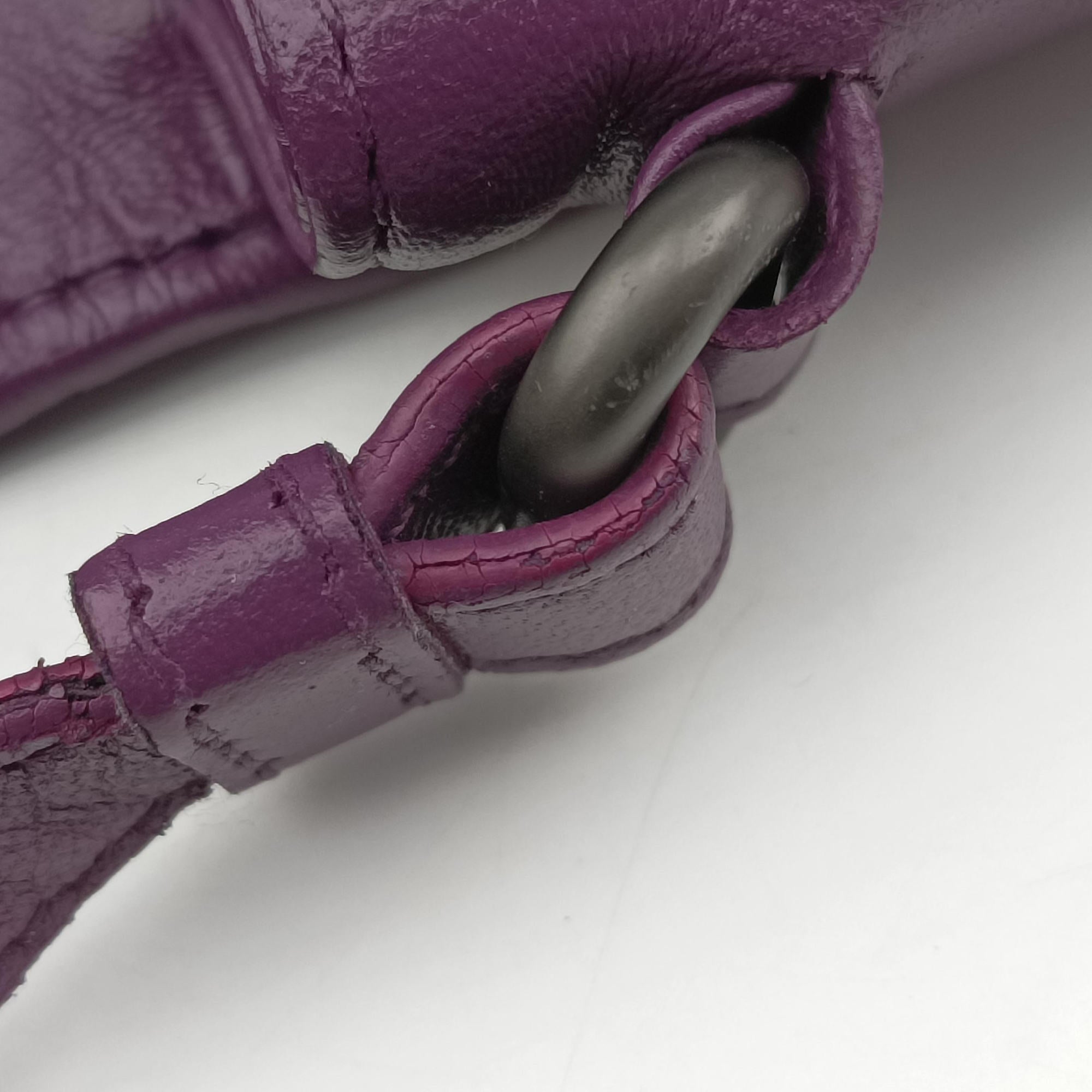 Secondhand Bottega Veneta Intrecciato Purple lambskin  shoulderbag | stylenewstar