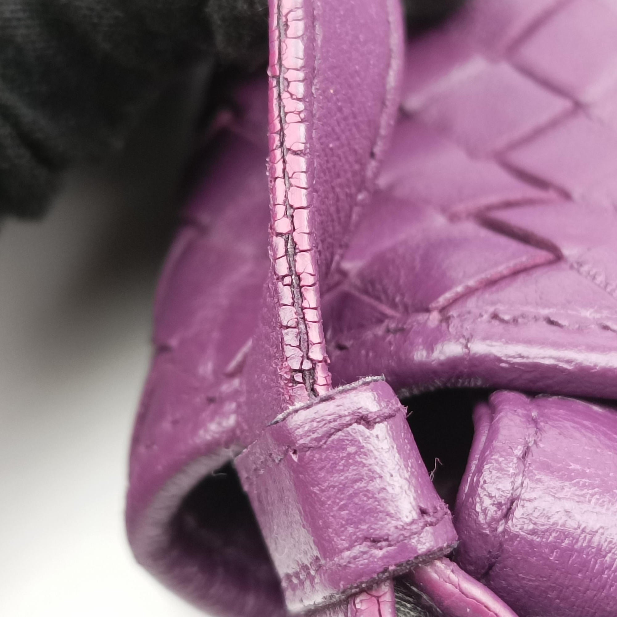Secondhand Bottega Veneta Intrecciato Purple lambskin  shoulderbag | stylenewstar