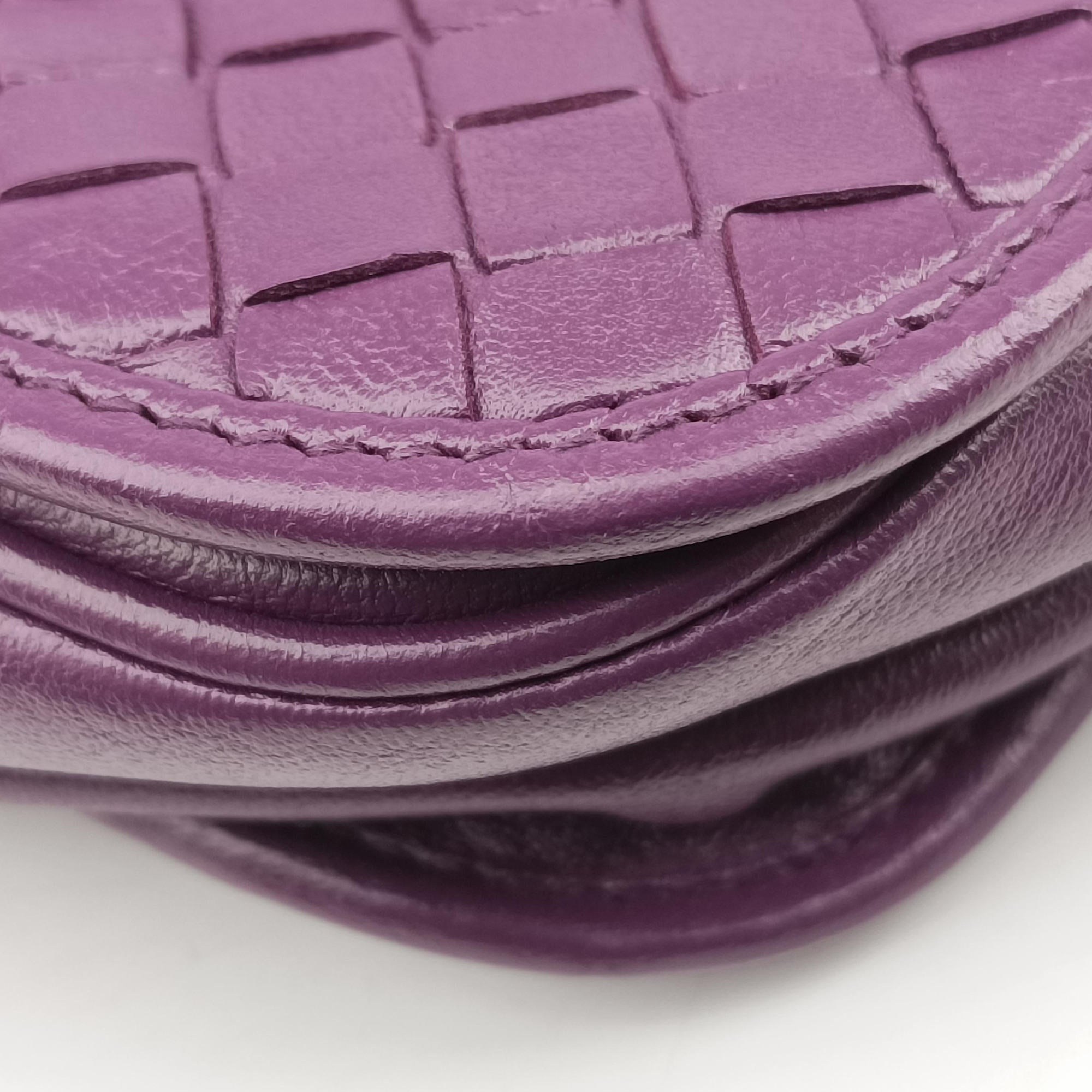 Secondhand Bottega Veneta Intrecciato Purple lambskin  shoulderbag | stylenewstar