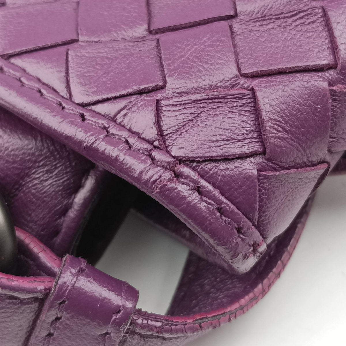 Secondhand Bottega Veneta Intrecciato Purple lambskin  shoulderbag | stylenewstar