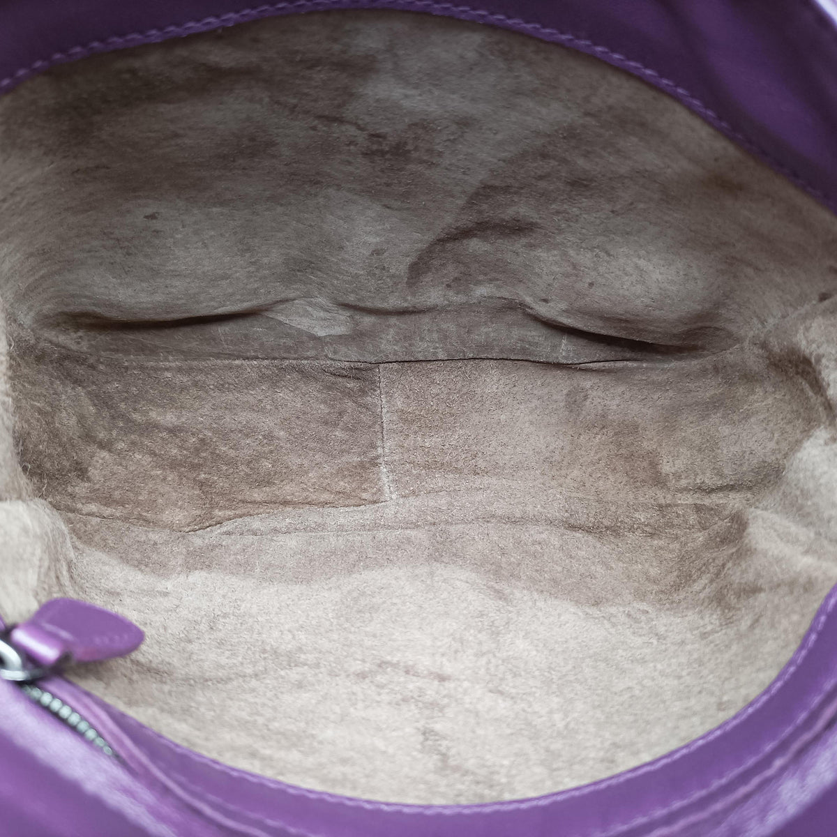 Secondhand Bottega Veneta Intrecciato Purple lambskin  shoulderbag | stylenewstar