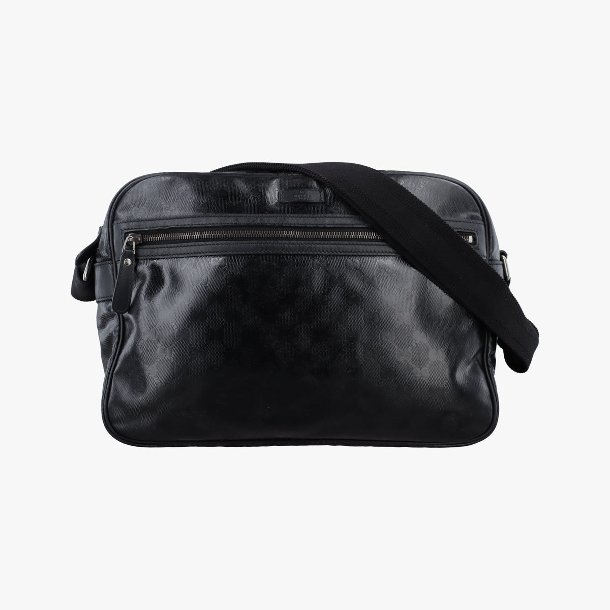 Pre-owned Gucci GG Imprime Messenger Black PVC coated canvas 211107 shoulderbag | stylenewstar