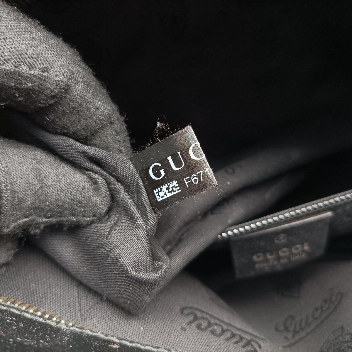 Pre-owned Gucci GG Imprime Messenger Black PVC coated canvas 211107 shoulderbag | stylenewstar