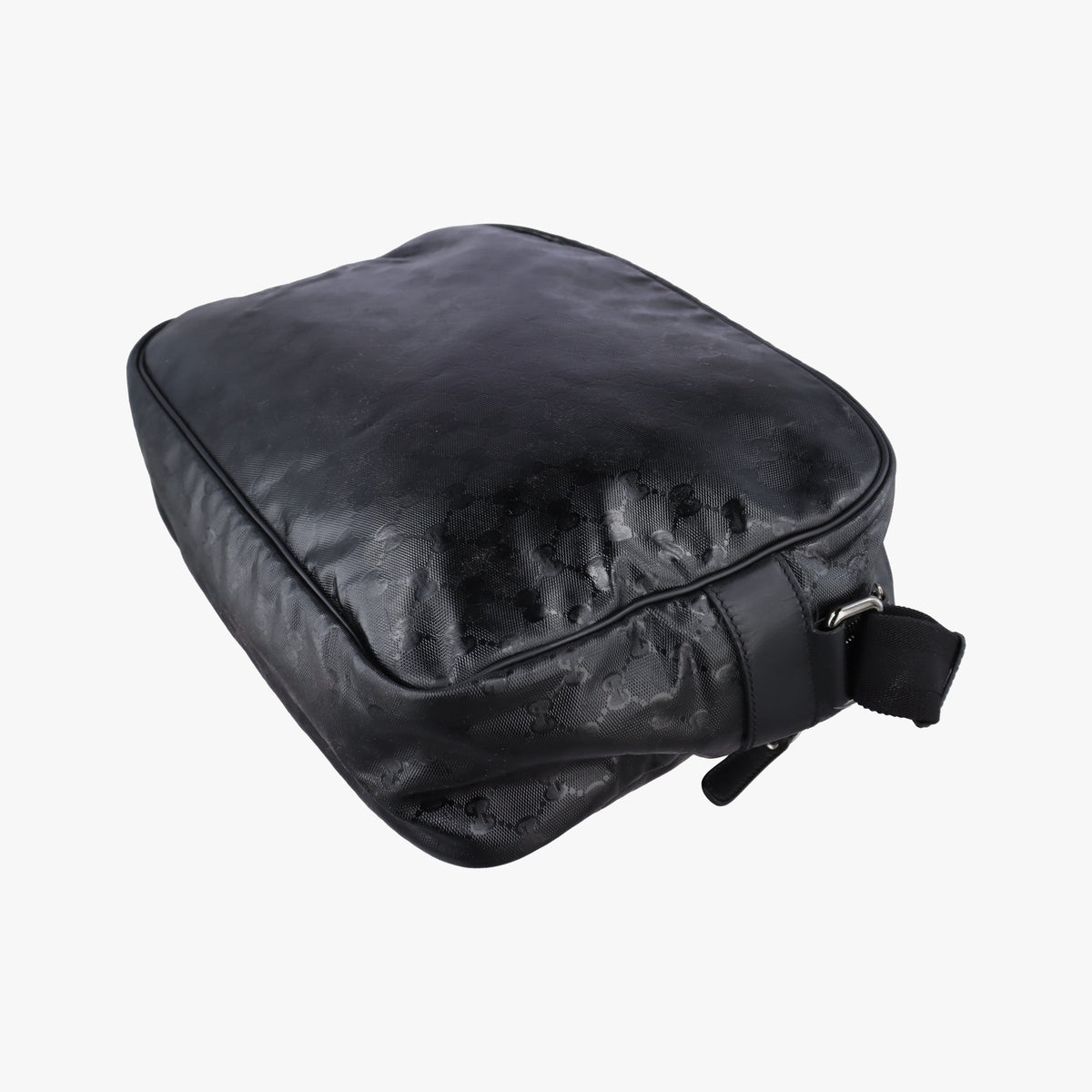 Pre-owned Gucci GG Imprime Messenger Black PVC coated canvas 211107 shoulderbag | stylenewstar