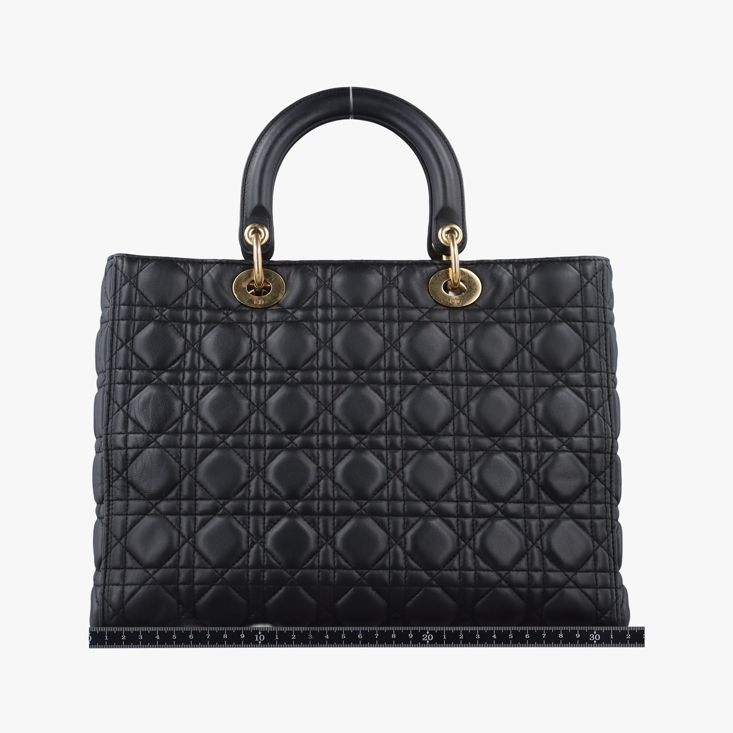 Pre-owned Christian Dior Lady Dior Black lambskin  handbag | stylenewstar