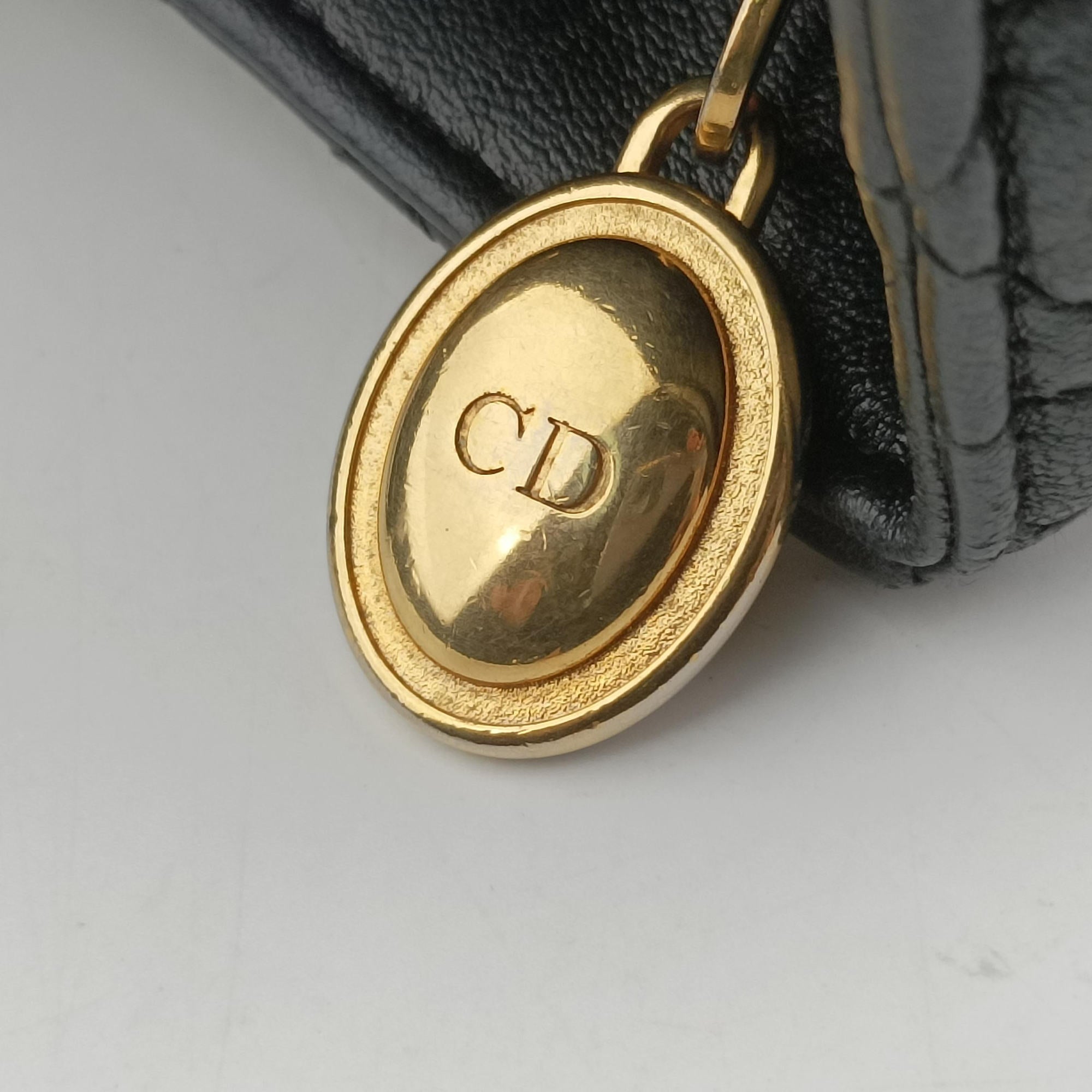 Pre-owned Christian Dior Lady Dior Black lambskin  handbag | stylenewstar