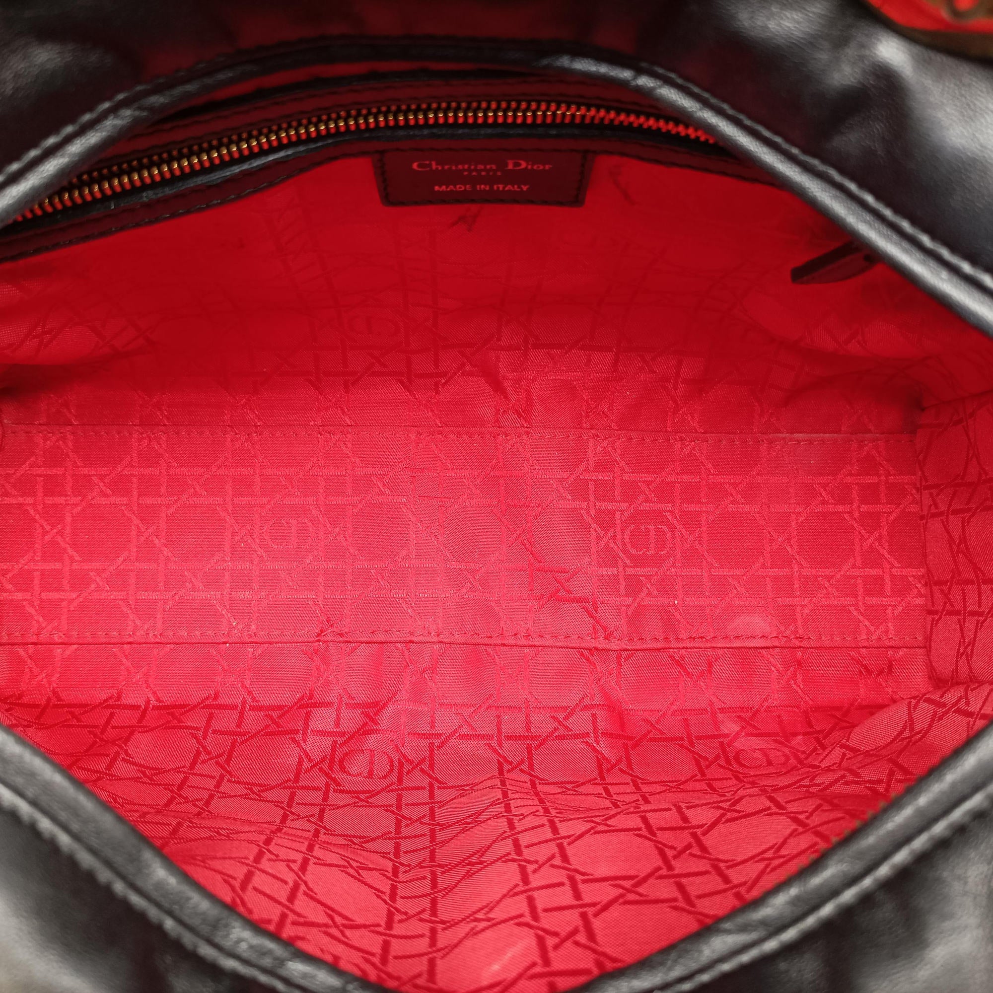 Pre-owned Christian Dior Lady Dior Black lambskin  handbag | stylenewstar