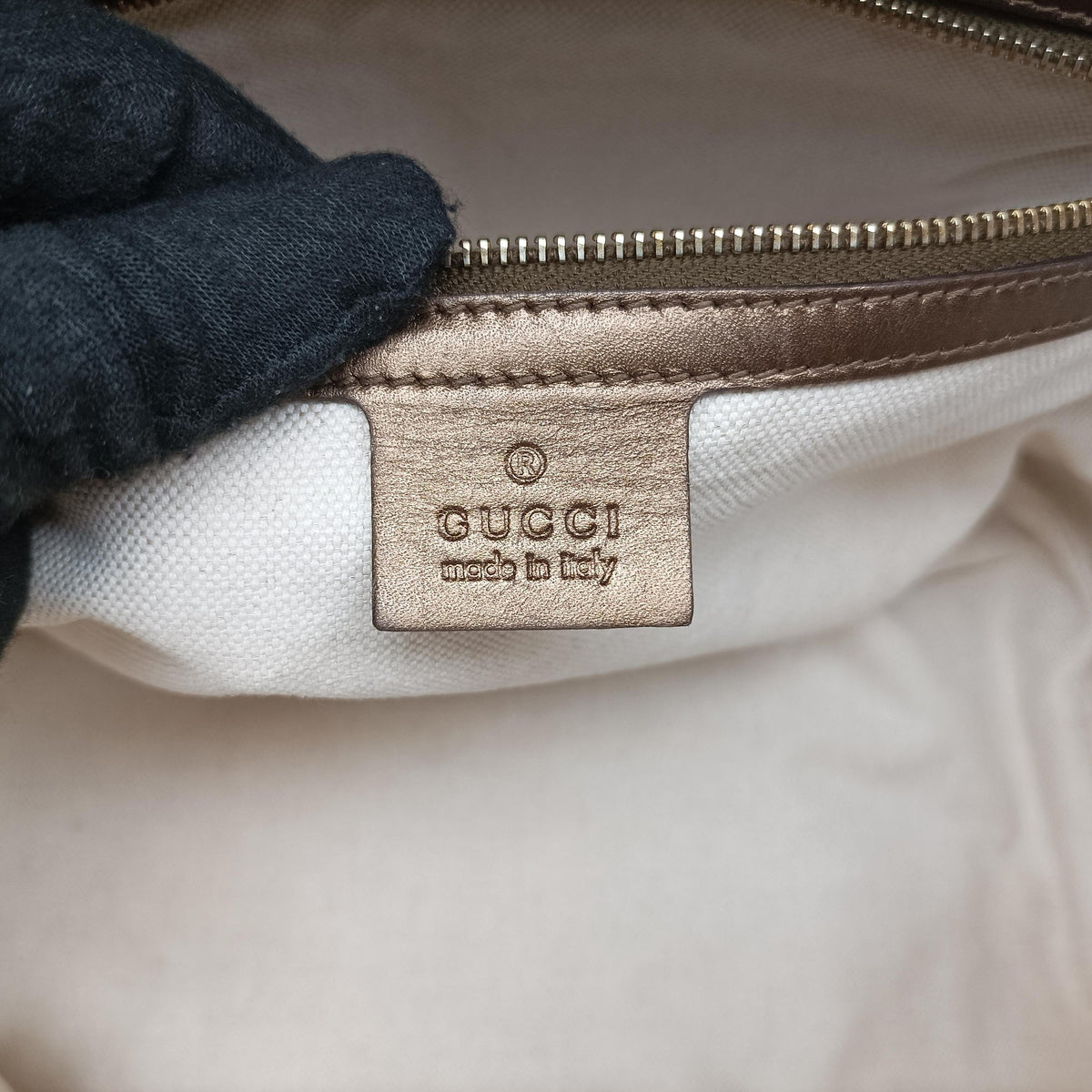 Pre-owned Gucci Heart Bit charm Brown leather 269956 handbag | stylenewstar