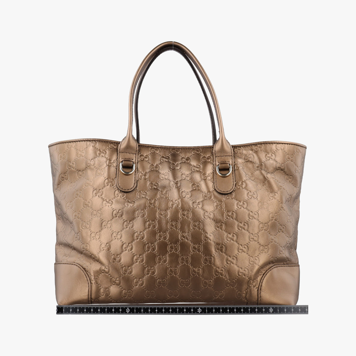 Pre-owned Gucci Heart Bit charm Brown leather 269956 handbag | stylenewstar