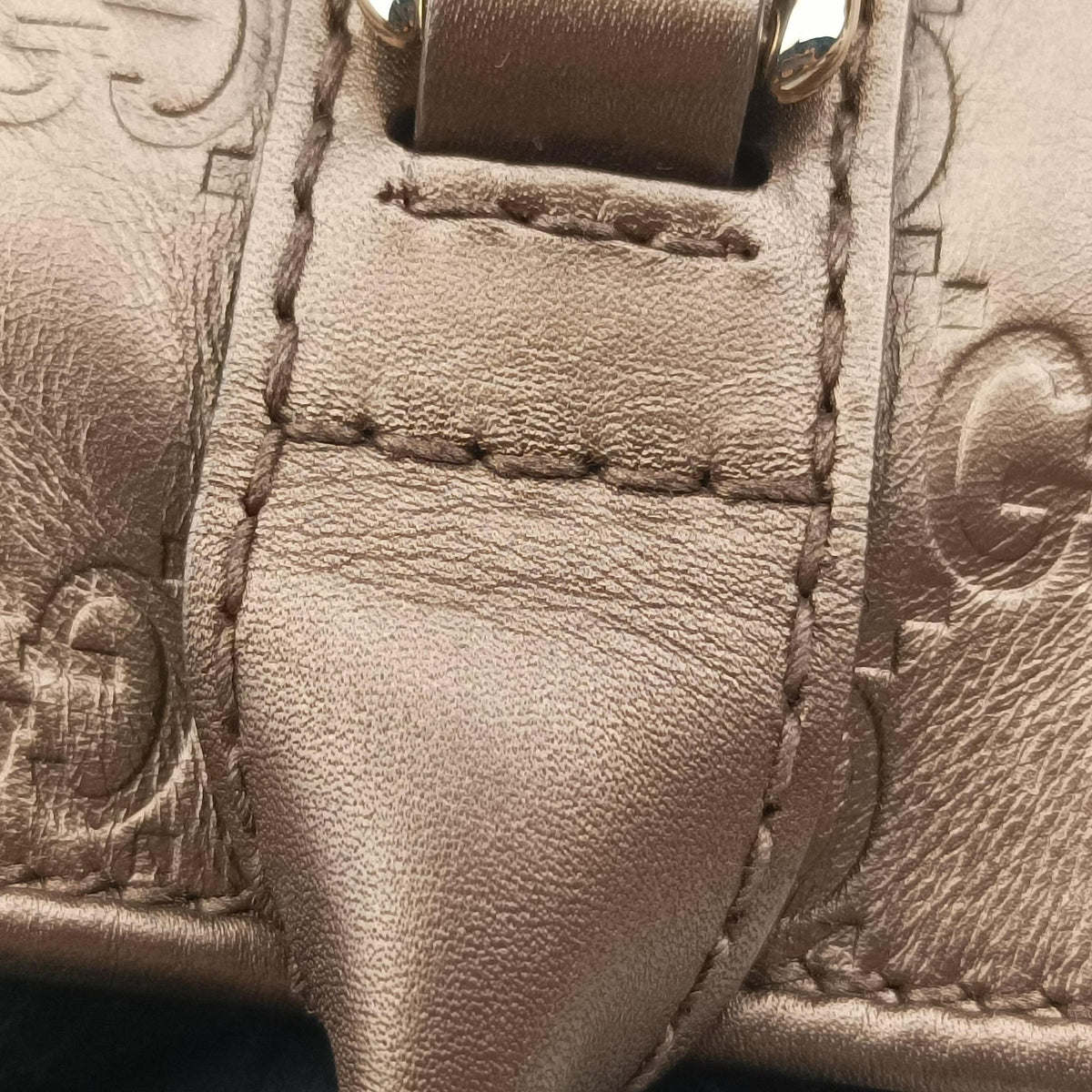 Pre-owned Gucci Heart Bit charm Brown leather 269956 handbag | stylenewstar