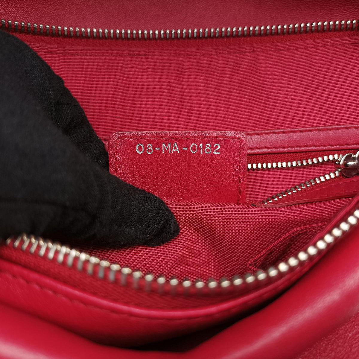 Pre-owned Christian Dior Granville Red lambskin  shoulderbag | stylenewstar