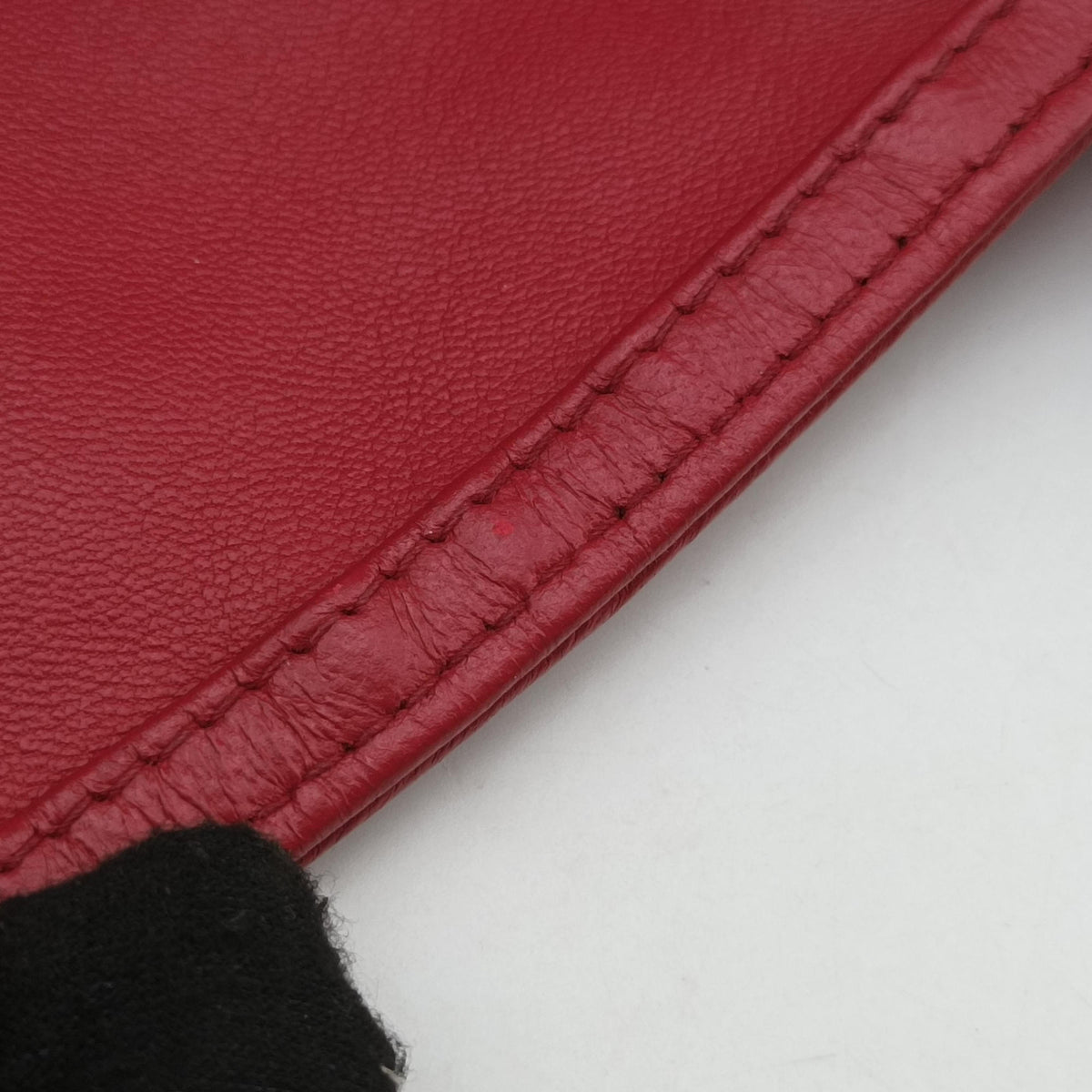 Pre-owned Christian Dior Granville Red lambskin  shoulderbag | stylenewstar
