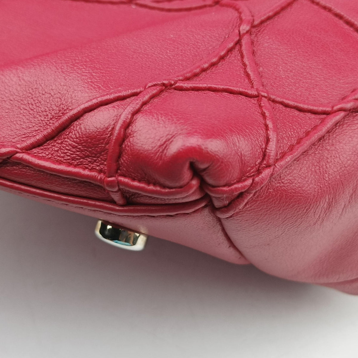 Pre-owned Christian Dior Granville Red lambskin  shoulderbag | stylenewstar