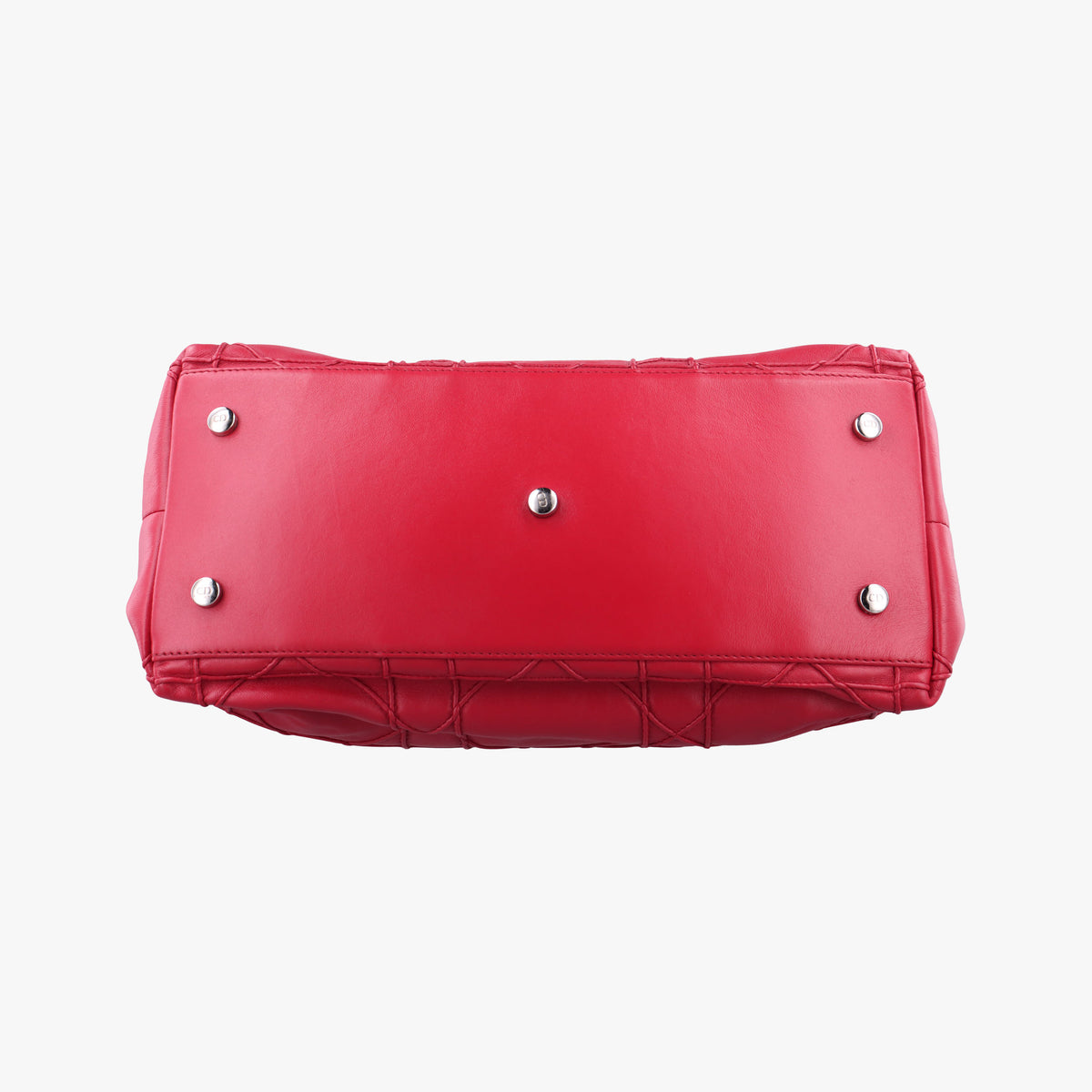 Pre-owned Christian Dior Granville Red lambskin  shoulderbag | stylenewstar