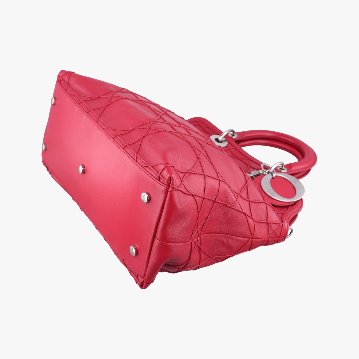 Pre-owned Christian Dior Granville Red lambskin  shoulderbag | stylenewstar