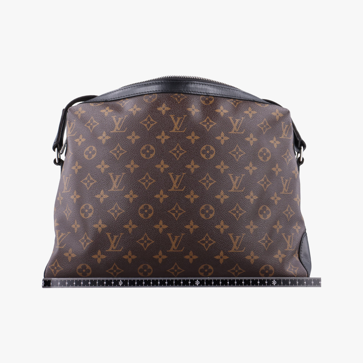 Pre-owned Louis Vuitton TORRES Brown×black Monogram Macassar×calf leather M40387 shoulderbag | stylenewstar