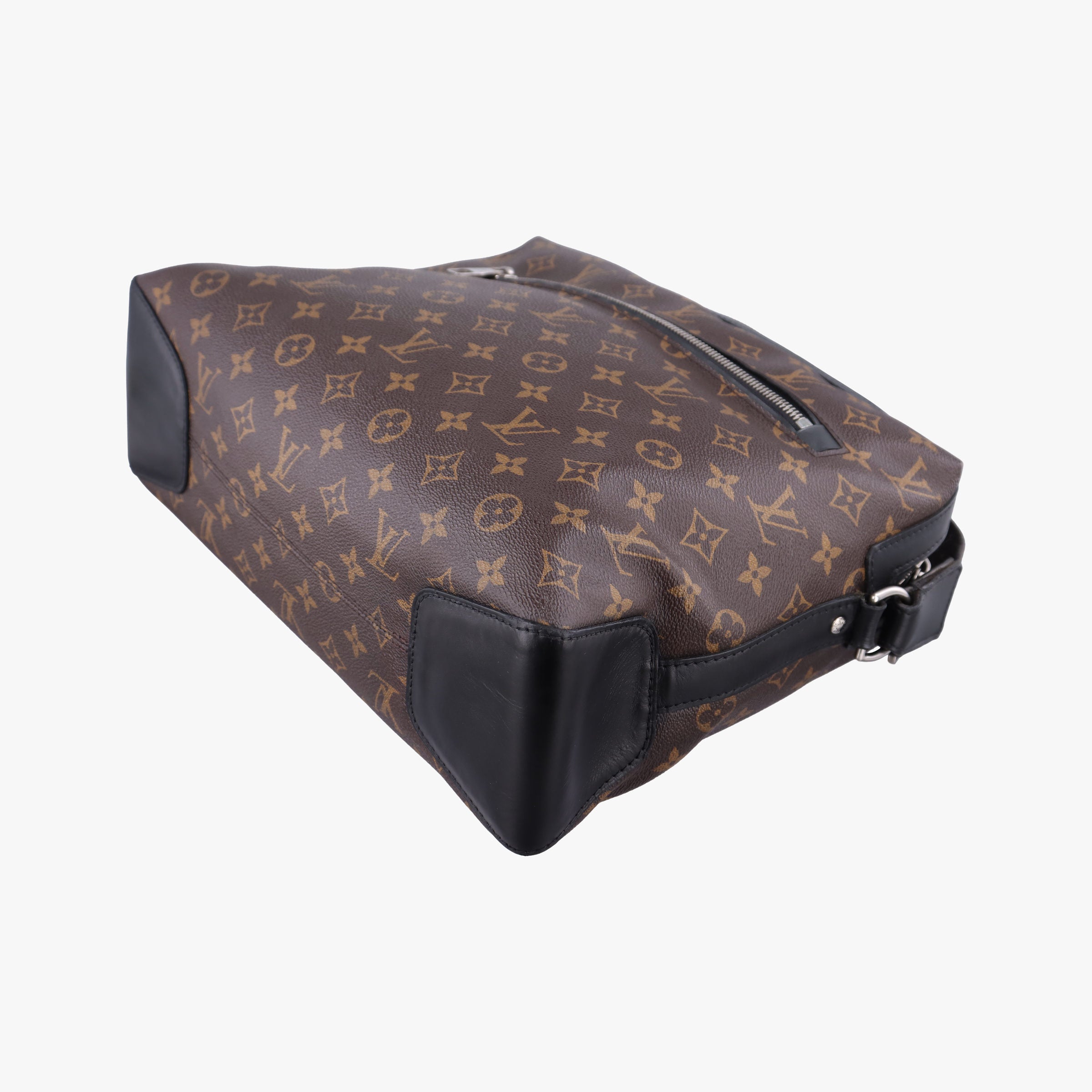 Pre-owned Louis Vuitton TORRES Brown×black Monogram Macassar×calf leather M40387 shoulderbag | stylenewstar