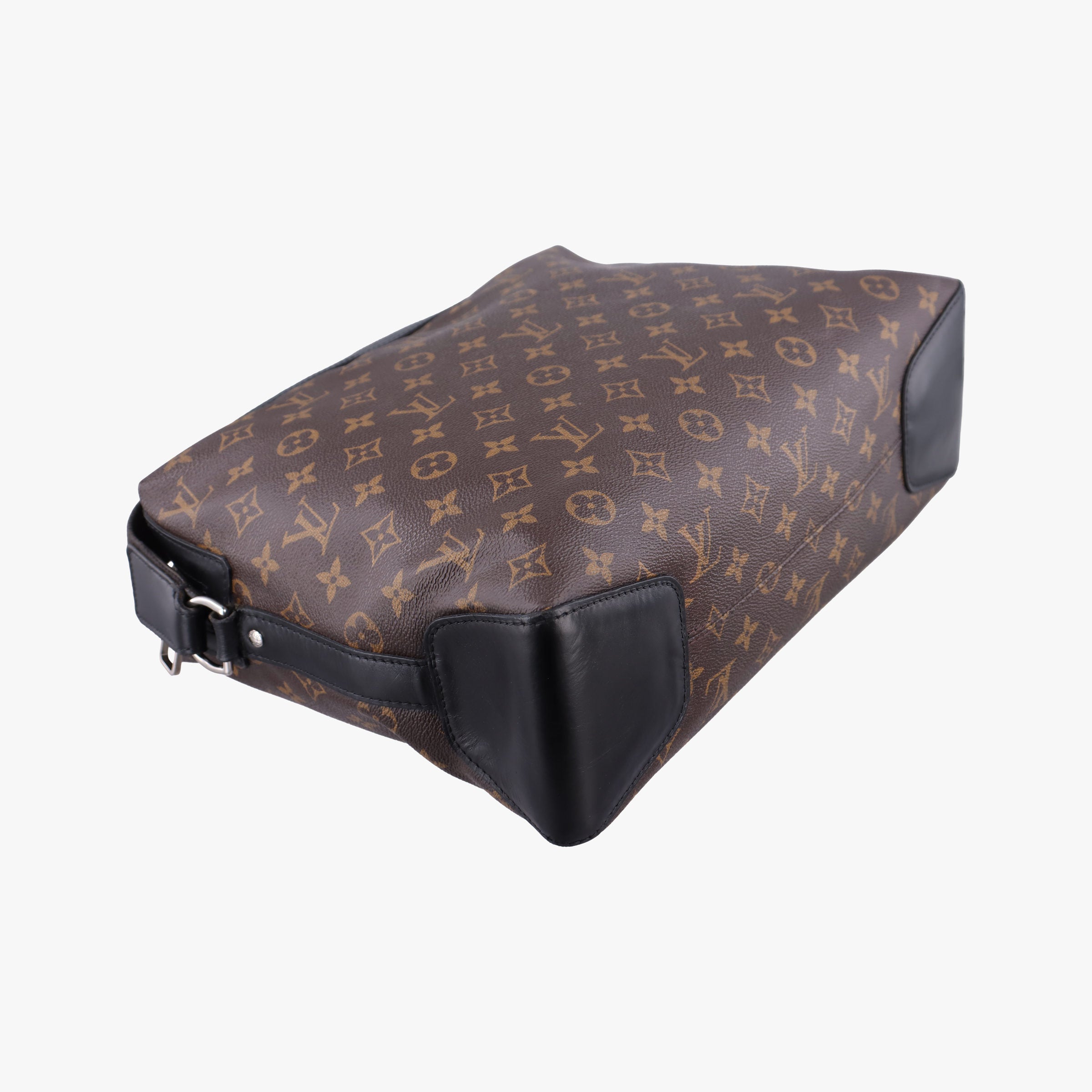 Pre-owned Louis Vuitton TORRES Brown×black Monogram Macassar×calf leather M40387 shoulderbag | stylenewstar