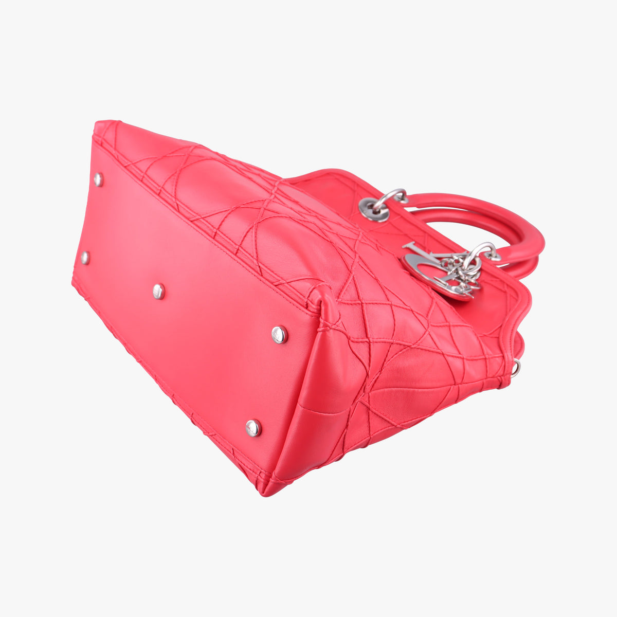 Pre-owned Christian Dior Granville Pink lambskin  shoulderbag | stylenewstar
