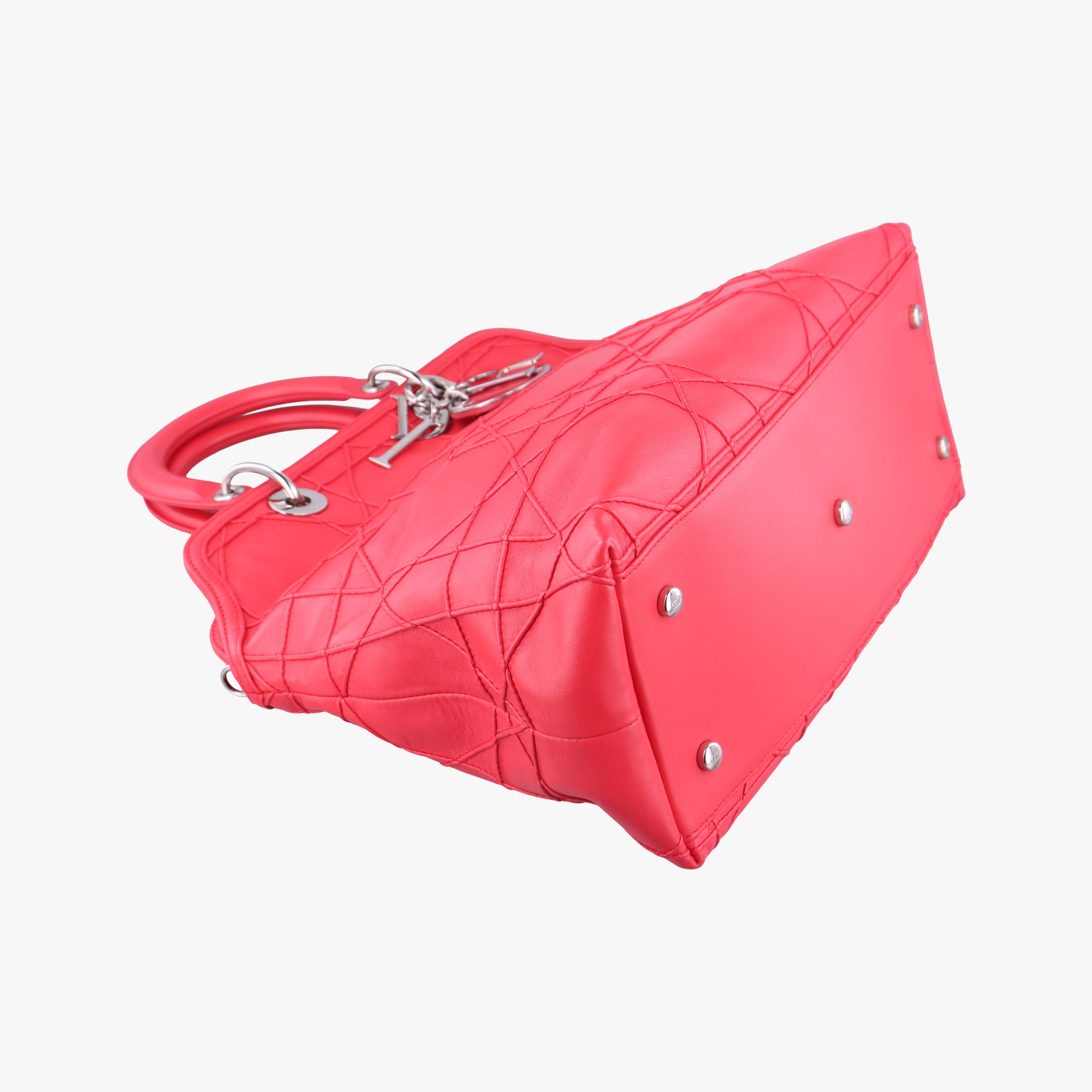 Pre-owned Christian Dior Granville Pink lambskin  shoulderbag | stylenewstar