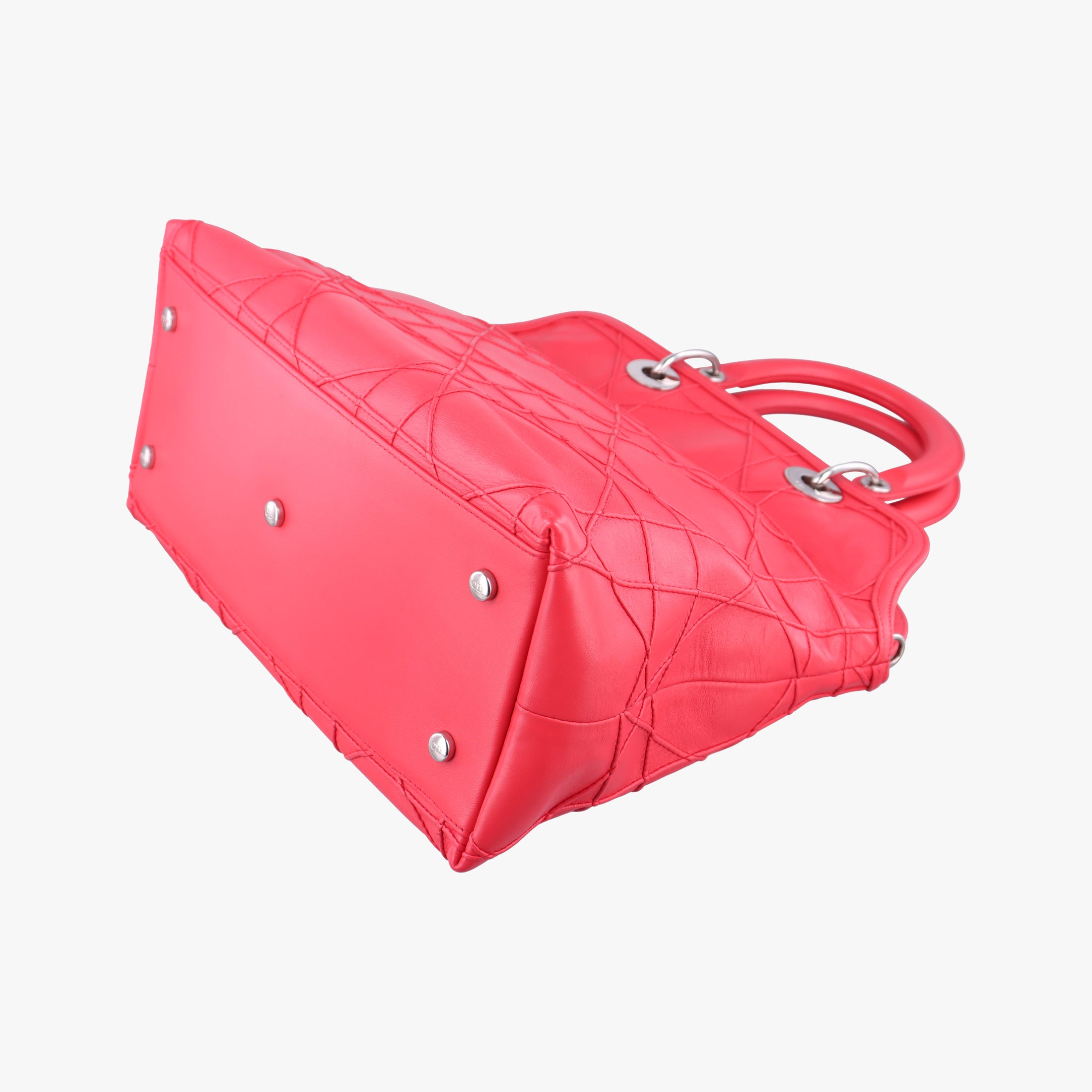 Pre-owned Christian Dior Granville Pink lambskin  shoulderbag | stylenewstar