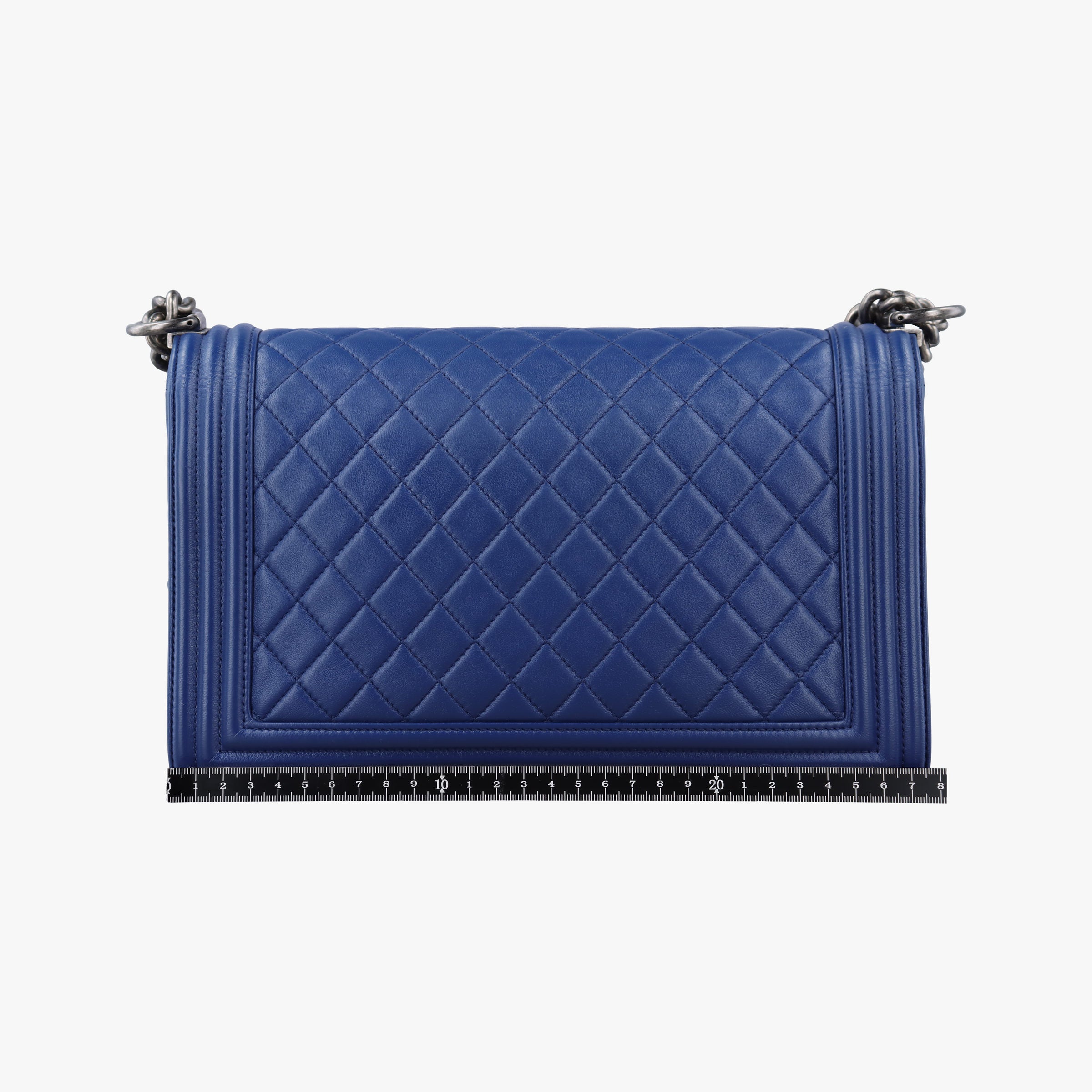 Pre-owned Chanel BOY CHANEL Blue leather A92193 shoulderbag | stylenewstar