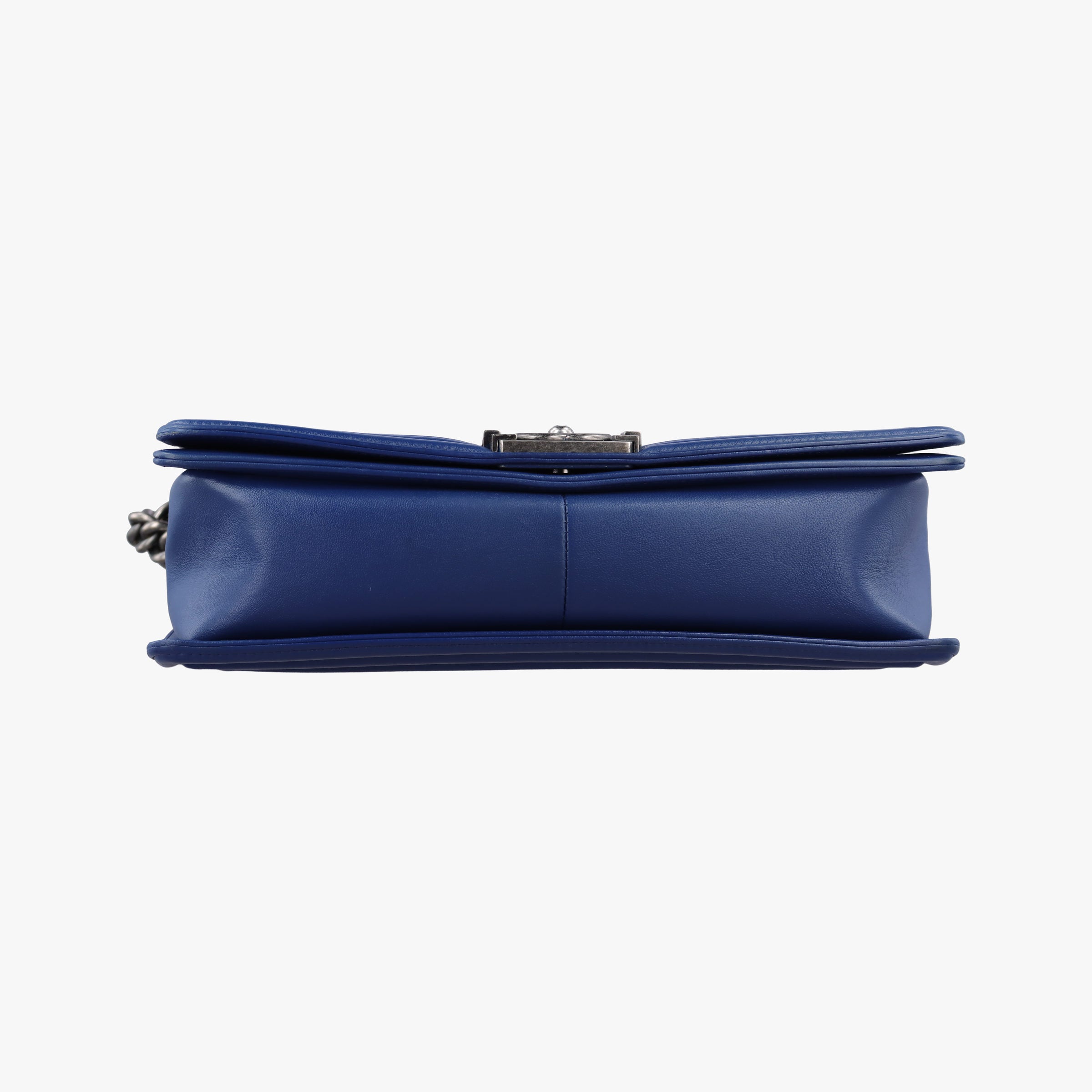 Pre-owned Chanel BOY CHANEL Blue leather A92193 shoulderbag | stylenewstar