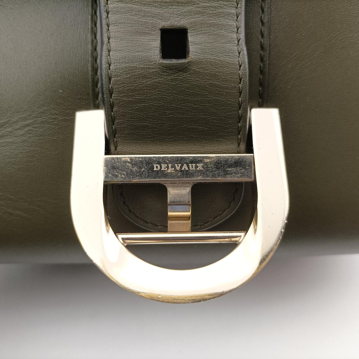 Pre-owned Delvaux Brillant Mini Green leather  shoulderbag | stylenewstar
