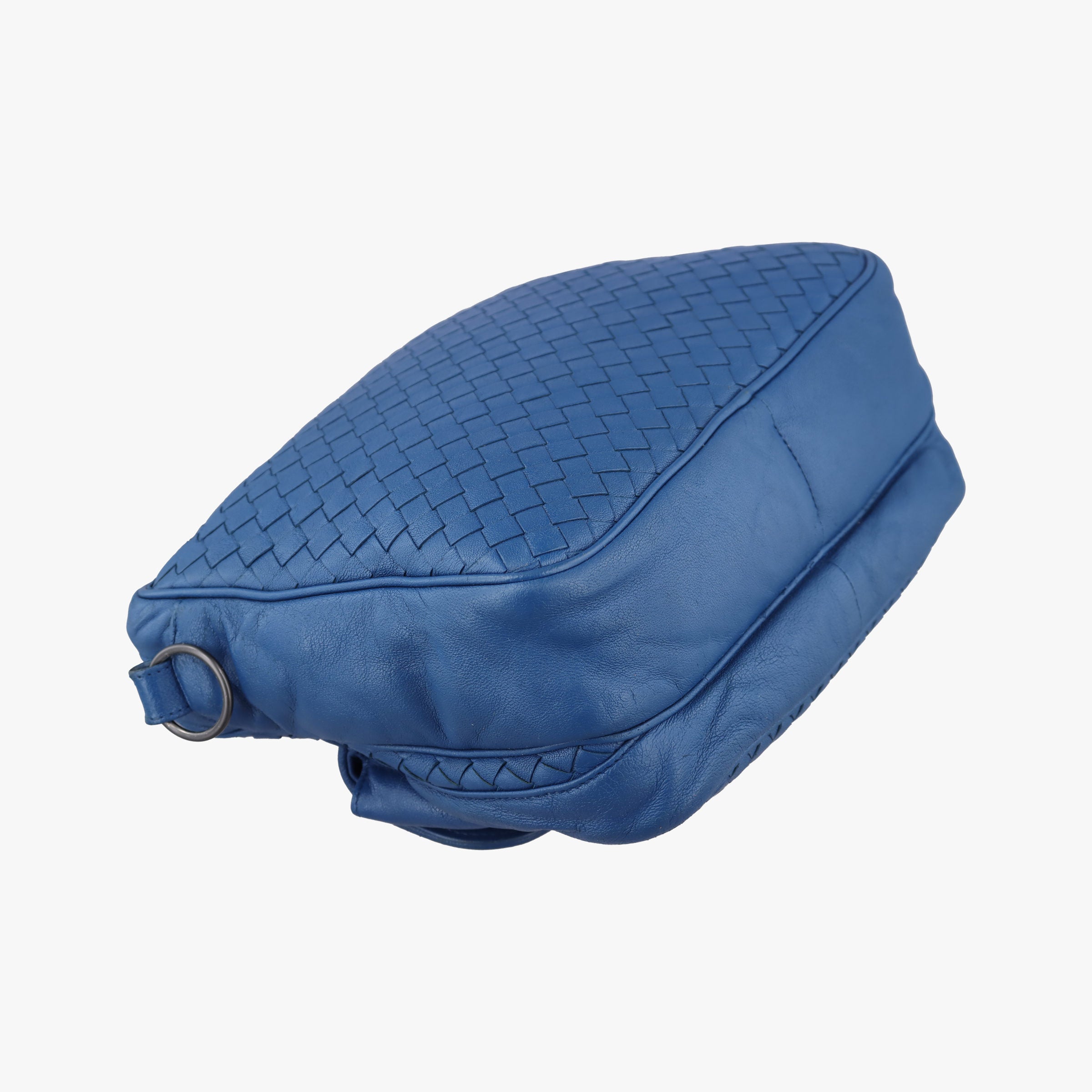 Pre-owned Bottega Veneta Intrecciato Blue lambskin  shoulderbag | stylenewstar