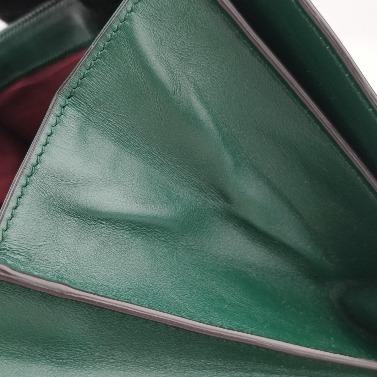 Pre-owned Gucci ZUMI Green Leather 576388 shoulderbag | stylenewstar