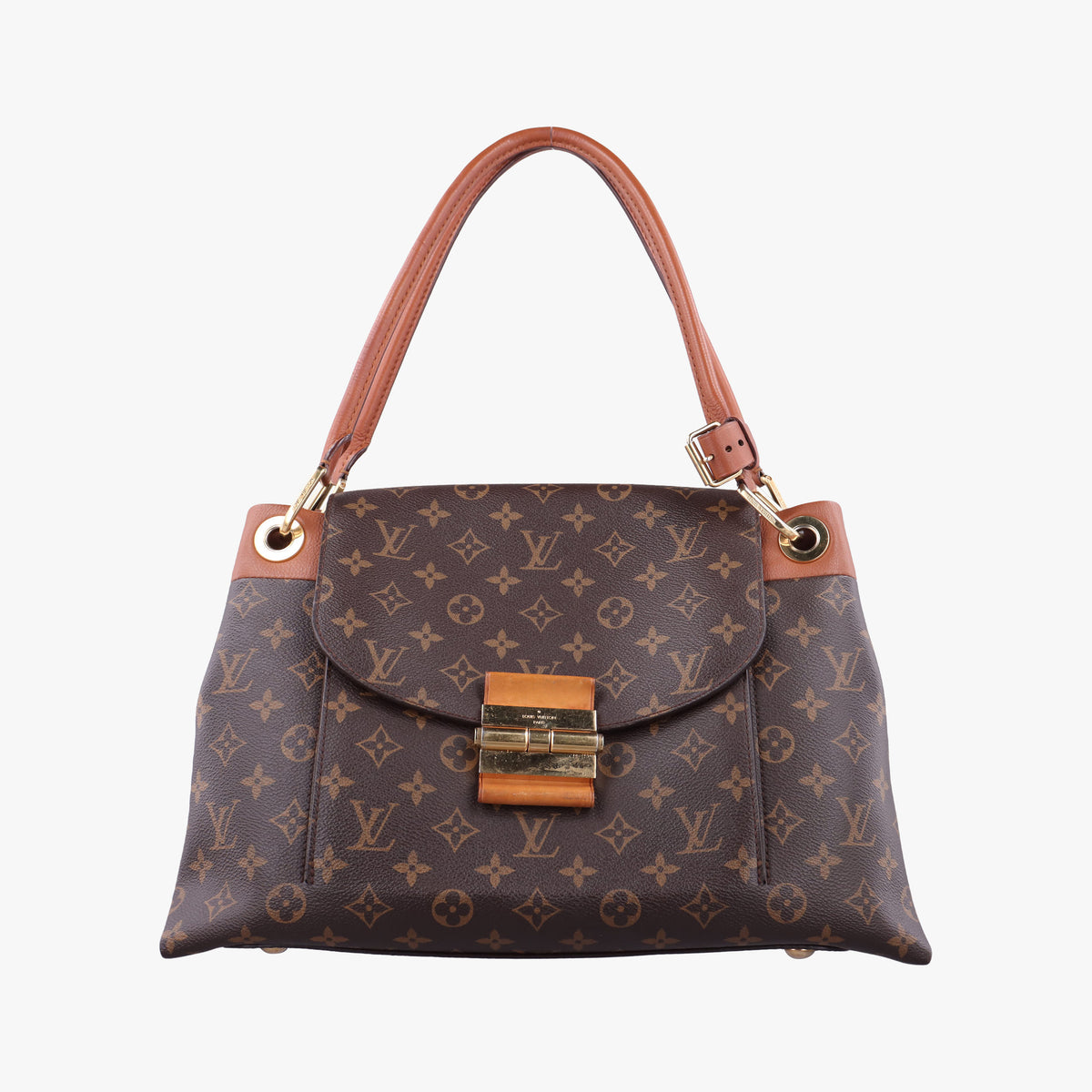 Secondhand Louis Vuitton OLYMPE Brown×Avane Monogram Canvas×calf leather M40925 handbag | stylenewstar