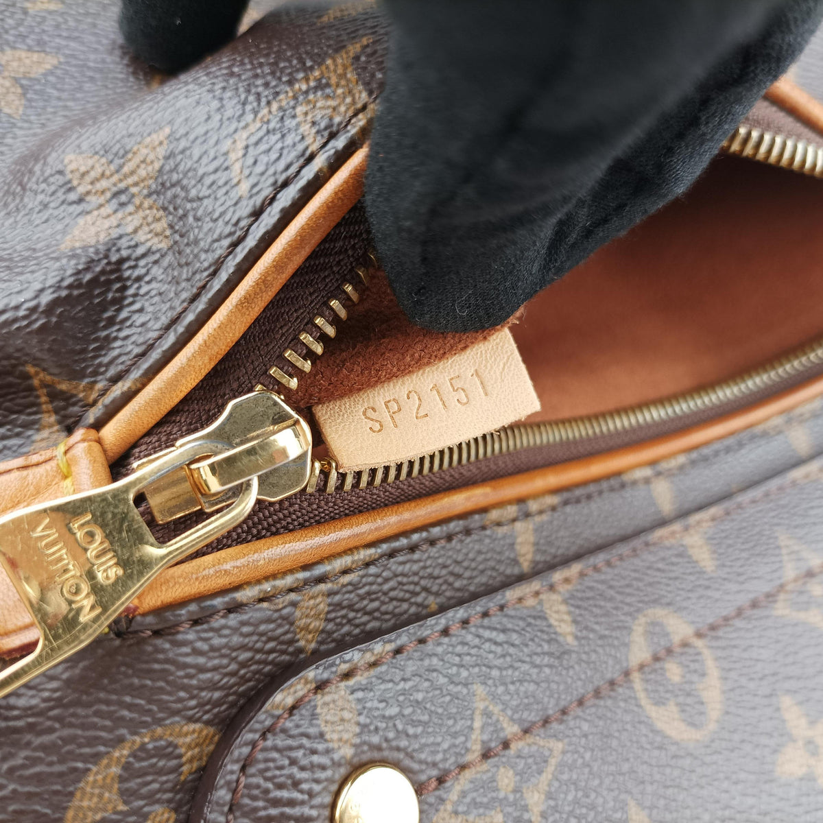 Secondhand Louis Vuitton OLYMPE Brown×Avane Monogram Canvas×calf leather M40925 handbag | stylenewstar