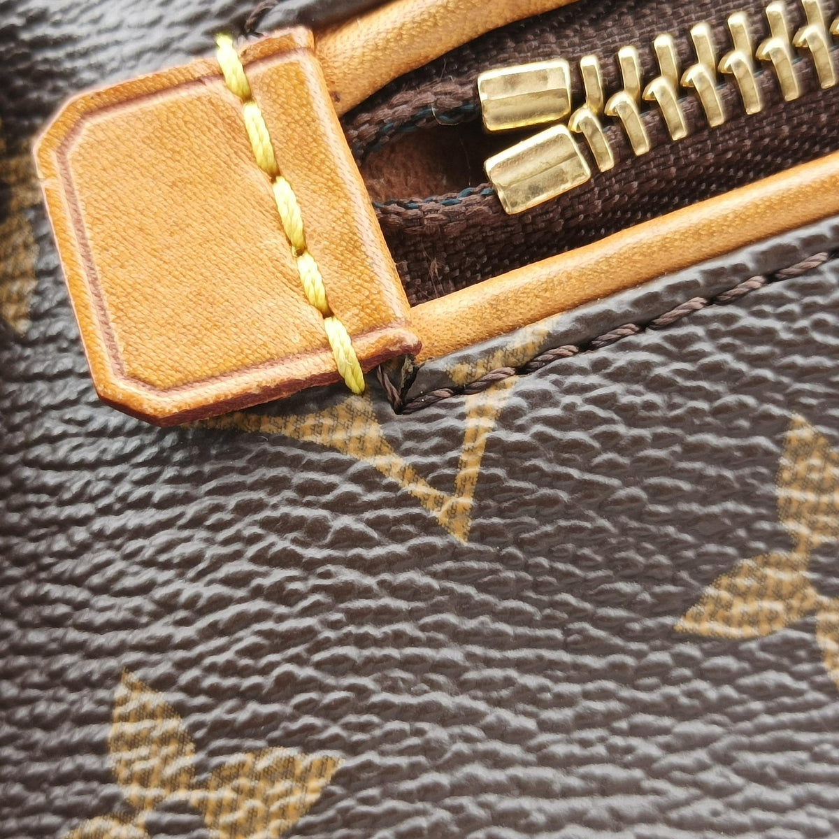 Secondhand Louis Vuitton OLYMPE Brown×Avane Monogram Canvas×calf leather M40925 handbag | stylenewstar