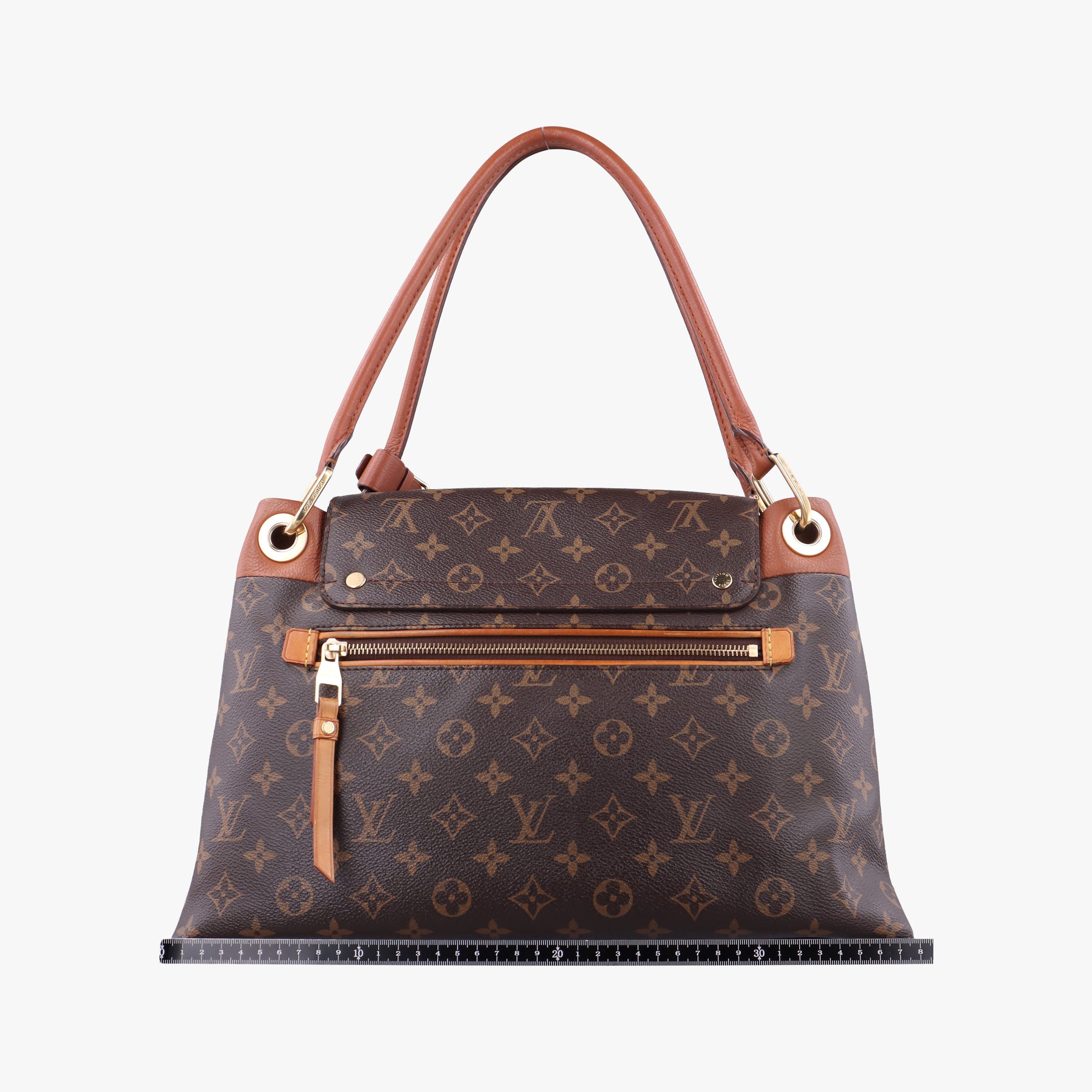 Secondhand Louis Vuitton OLYMPE Brown×Avane Monogram Canvas×calf leather M40925 handbag | stylenewstar
