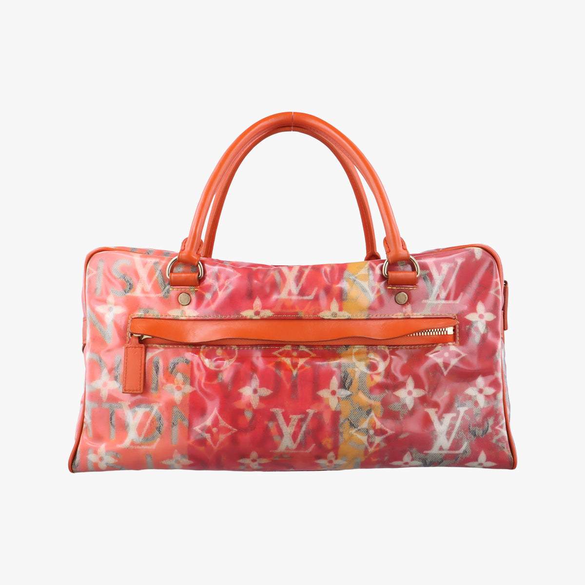 Pre-owned Louis Vuitton Weekender PM Rose×Multicolor Monogram Pulp M95734 handbag | stylenewstar