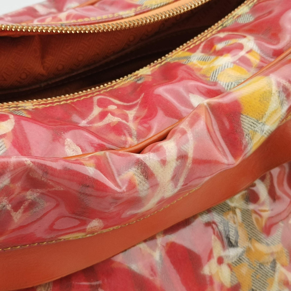 Pre-owned Louis Vuitton Weekender PM Rose×Multicolor Monogram Pulp M95734 handbag | stylenewstar