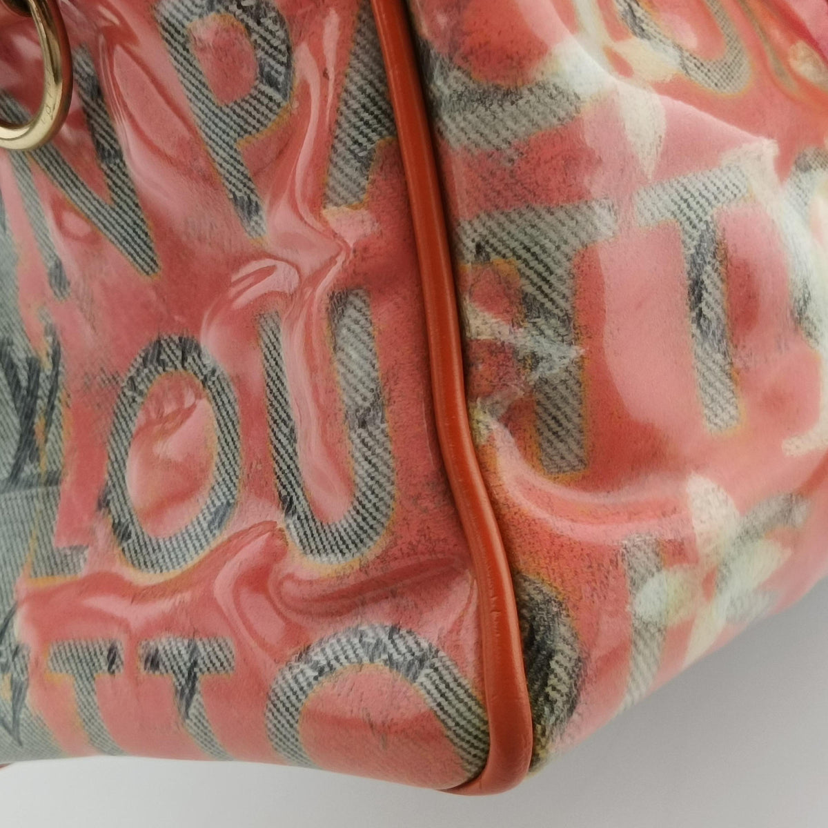 Pre-owned Louis Vuitton Weekender PM Rose×Multicolor Monogram Pulp M95734 handbag | stylenewstar