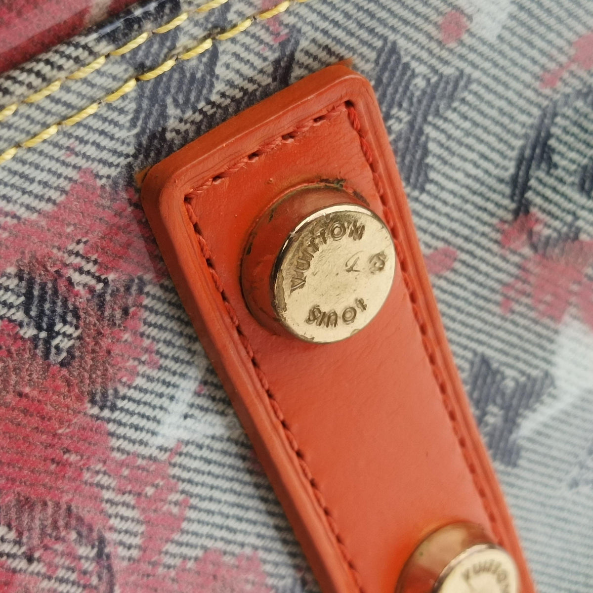 Pre-owned Louis Vuitton Weekender PM Rose×Multicolor Monogram Pulp M95734 handbag | stylenewstar