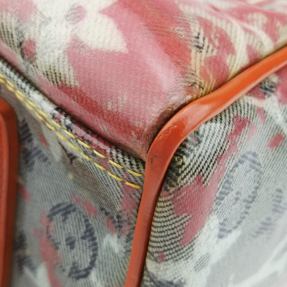 Pre-owned Louis Vuitton Weekender PM Rose×Multicolor Monogram Pulp M95734 handbag | stylenewstar