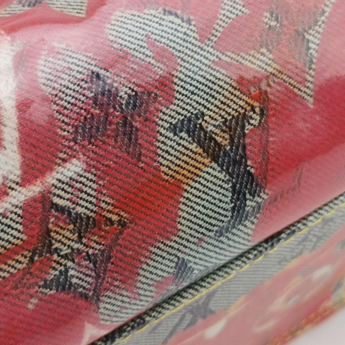 Pre-owned Louis Vuitton Weekender PM Rose×Multicolor Monogram Pulp M95734 handbag | stylenewstar