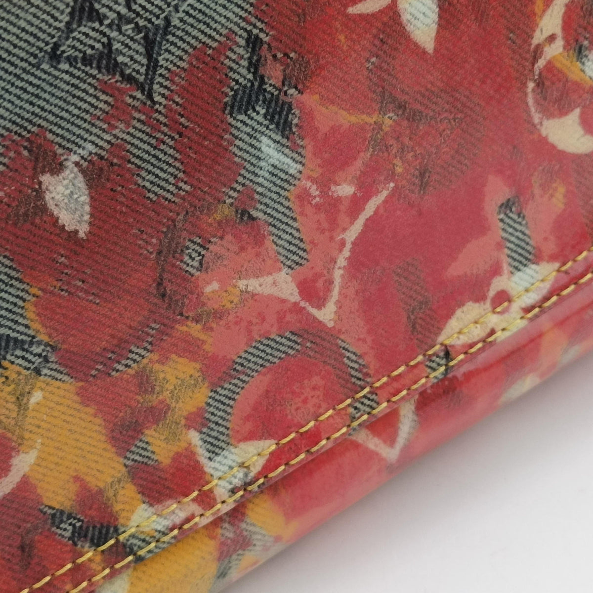 Pre-owned Louis Vuitton Weekender PM Rose×Multicolor Monogram Pulp M95734 handbag | stylenewstar