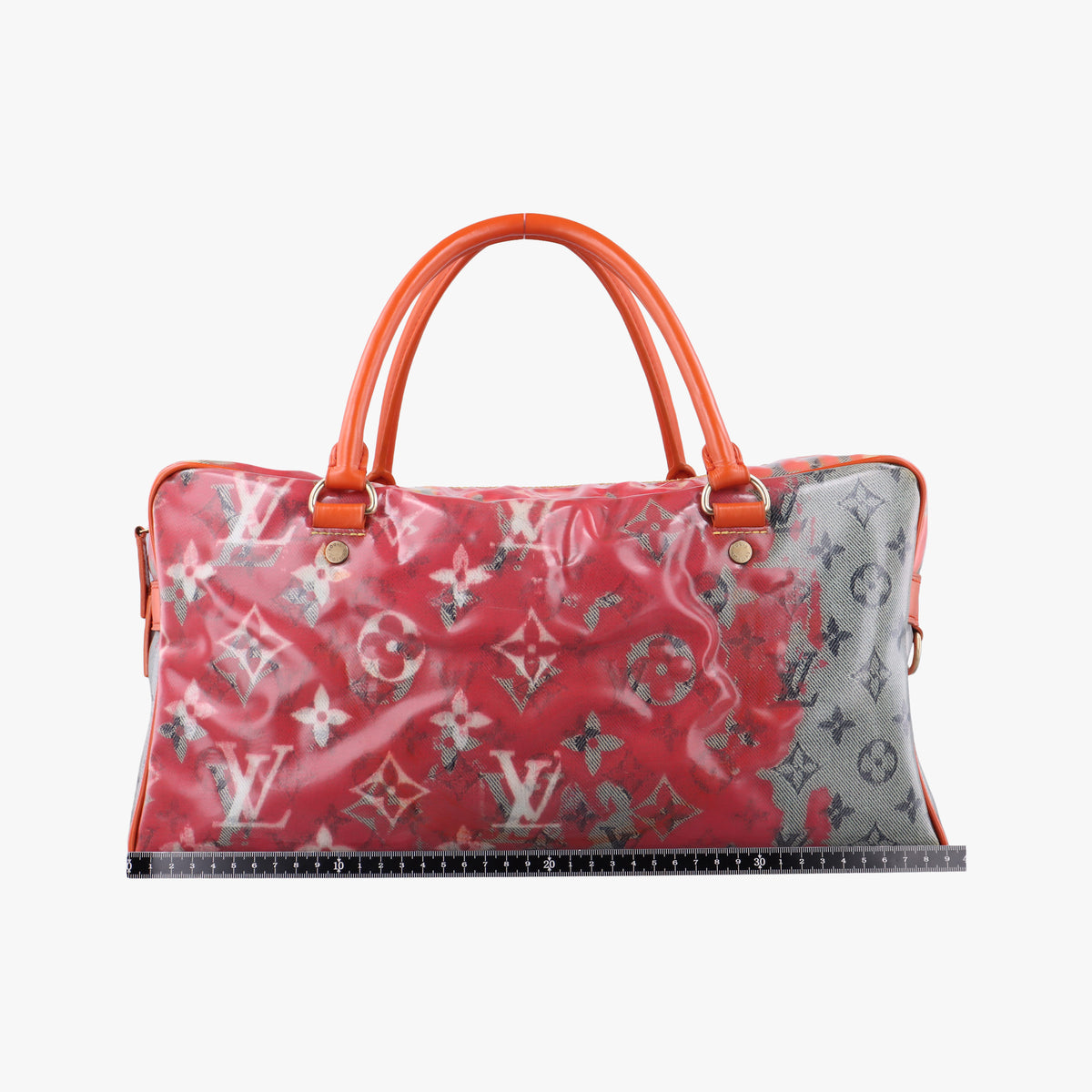 Pre-owned Louis Vuitton Weekender PM Rose×Multicolor Monogram Pulp M95734 handbag | stylenewstar