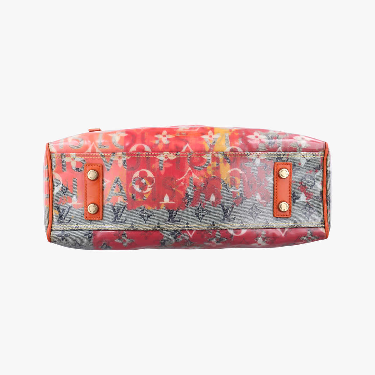 Pre-owned Louis Vuitton Weekender PM Rose×Multicolor Monogram Pulp M95734 handbag | stylenewstar