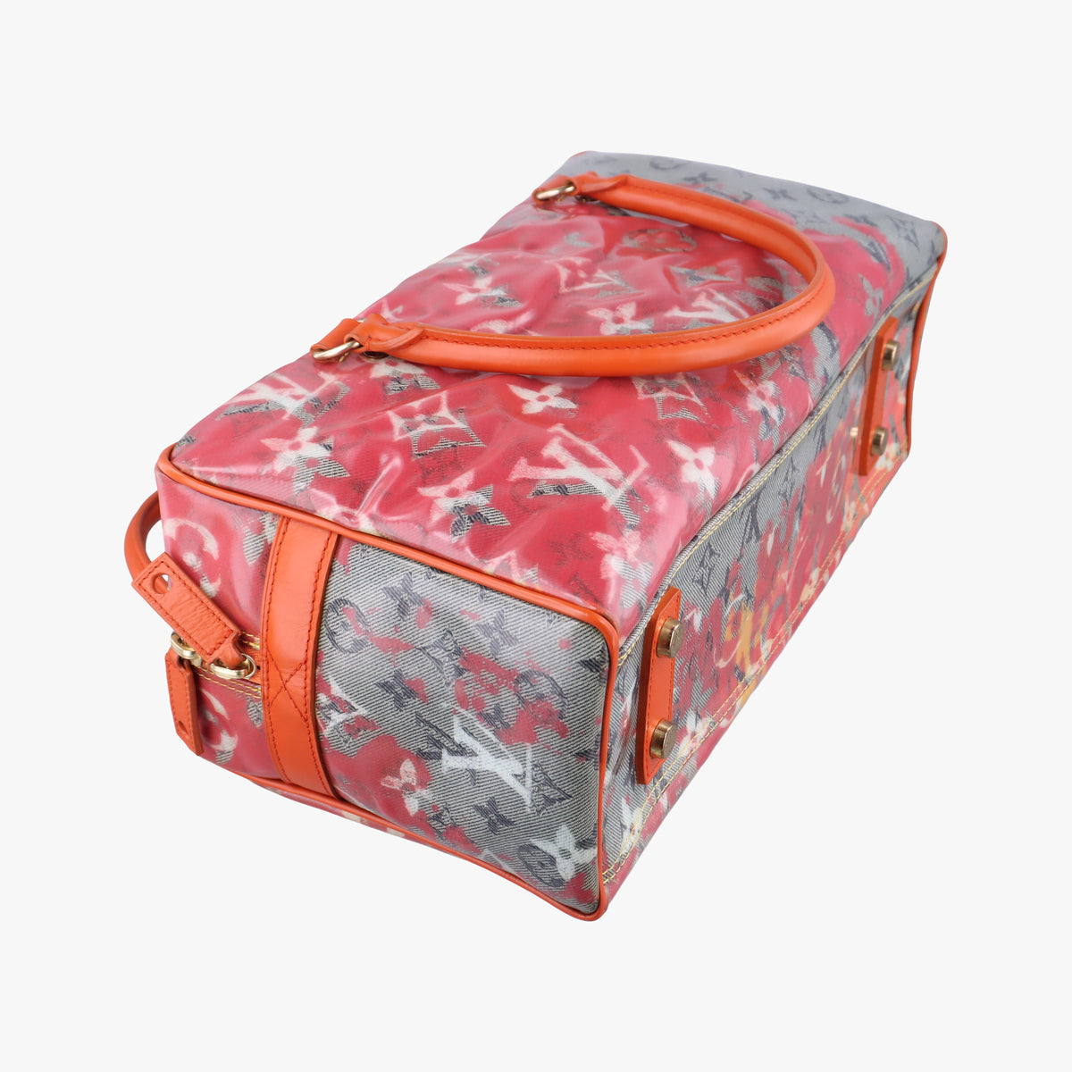 Pre-owned Louis Vuitton Weekender PM Rose×Multicolor Monogram Pulp M95734 handbag | stylenewstar