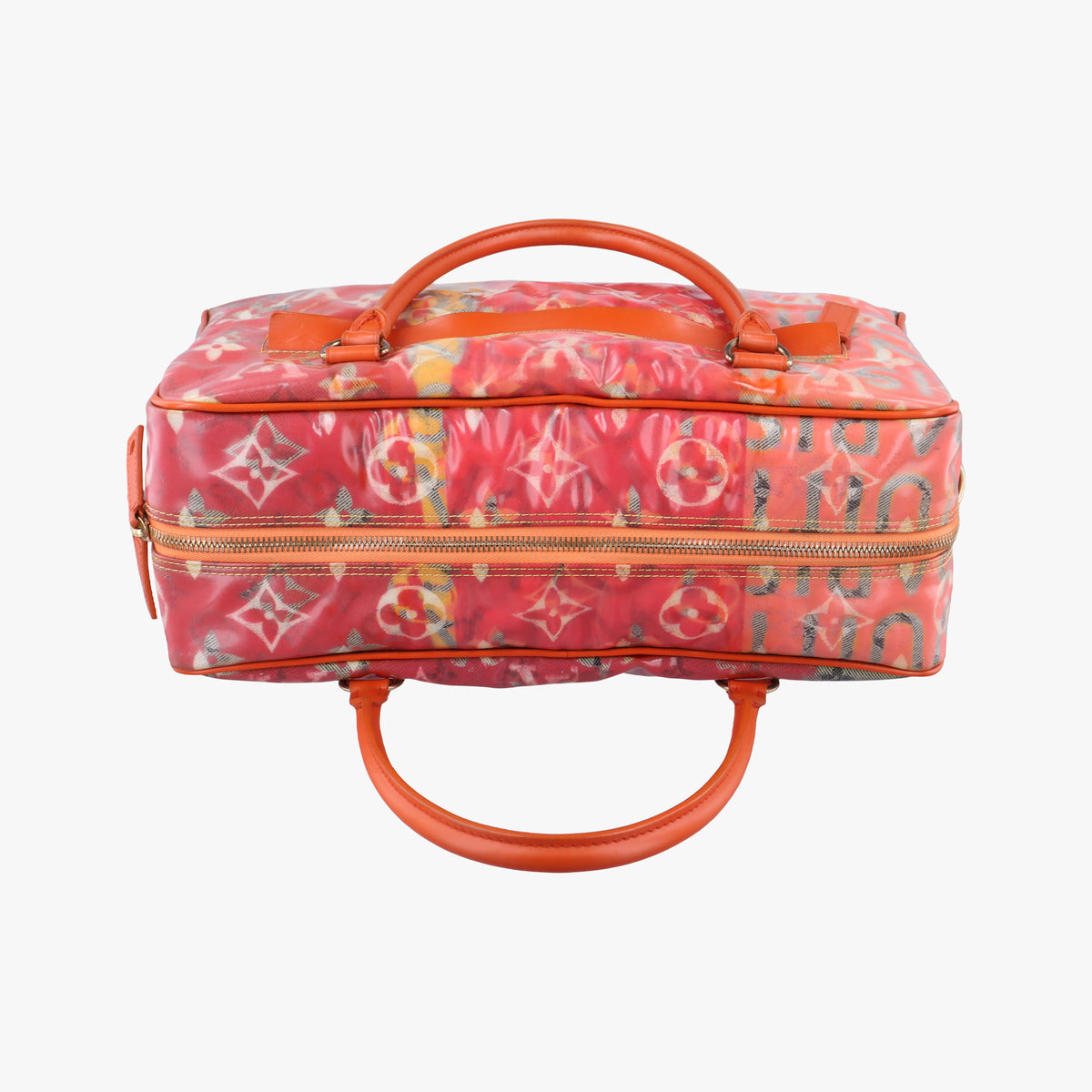 Pre-owned Louis Vuitton Weekender PM Rose×Multicolor Monogram Pulp M95734 handbag | stylenewstar