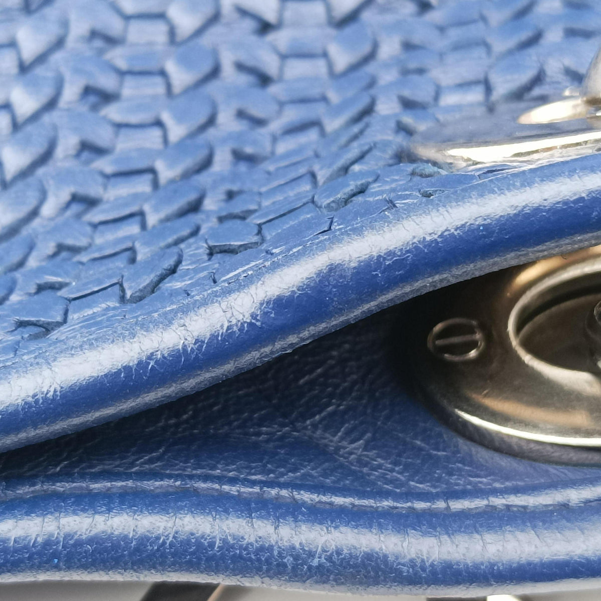Pre-owned Christian Dior Soft Lady Dior Intrecciato Tote Navy lambskin  handbag | stylenewstar