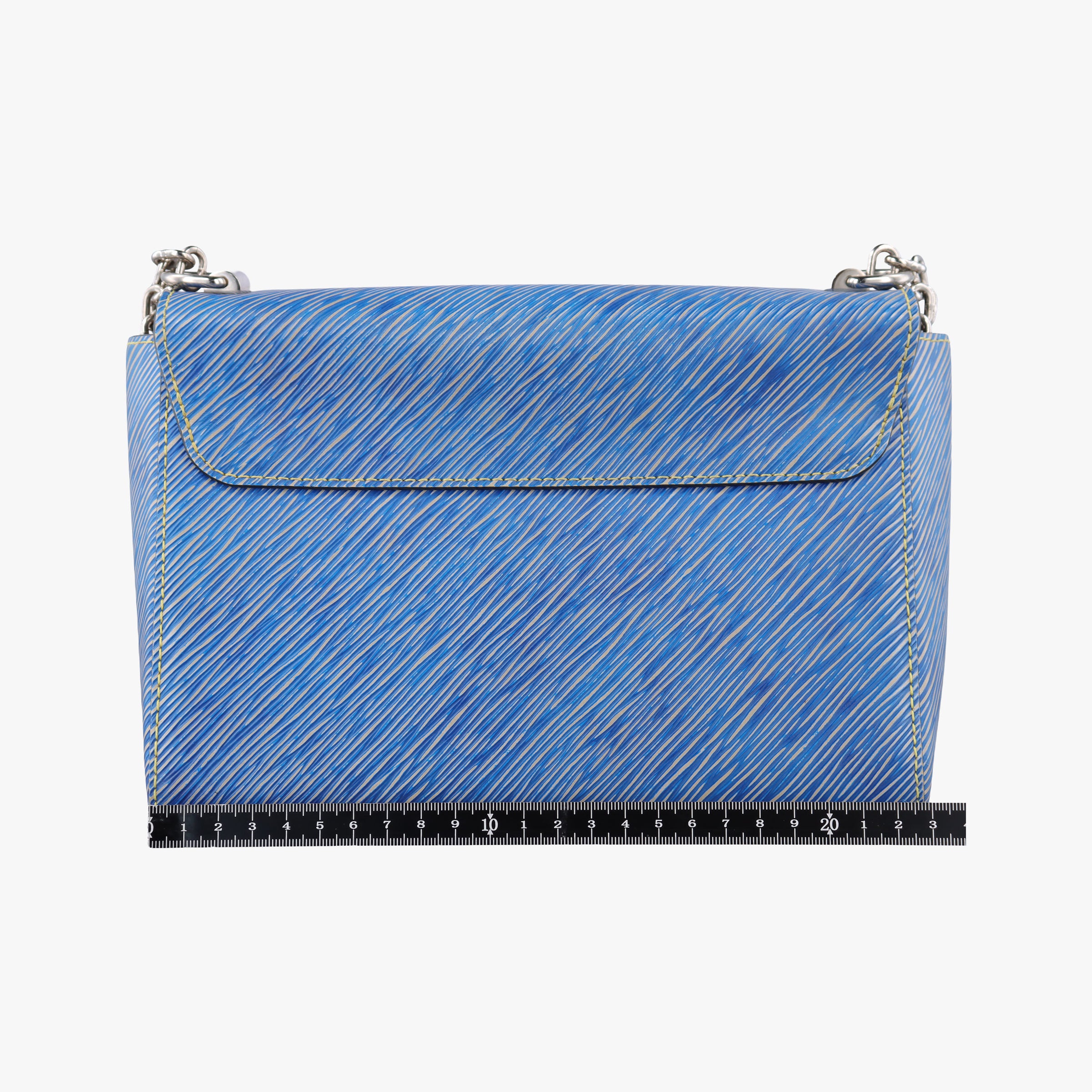 Pre-owned Louis Vuitton Twist MM Denim blue Epi M50271 shoulderbag | stylenewstar
